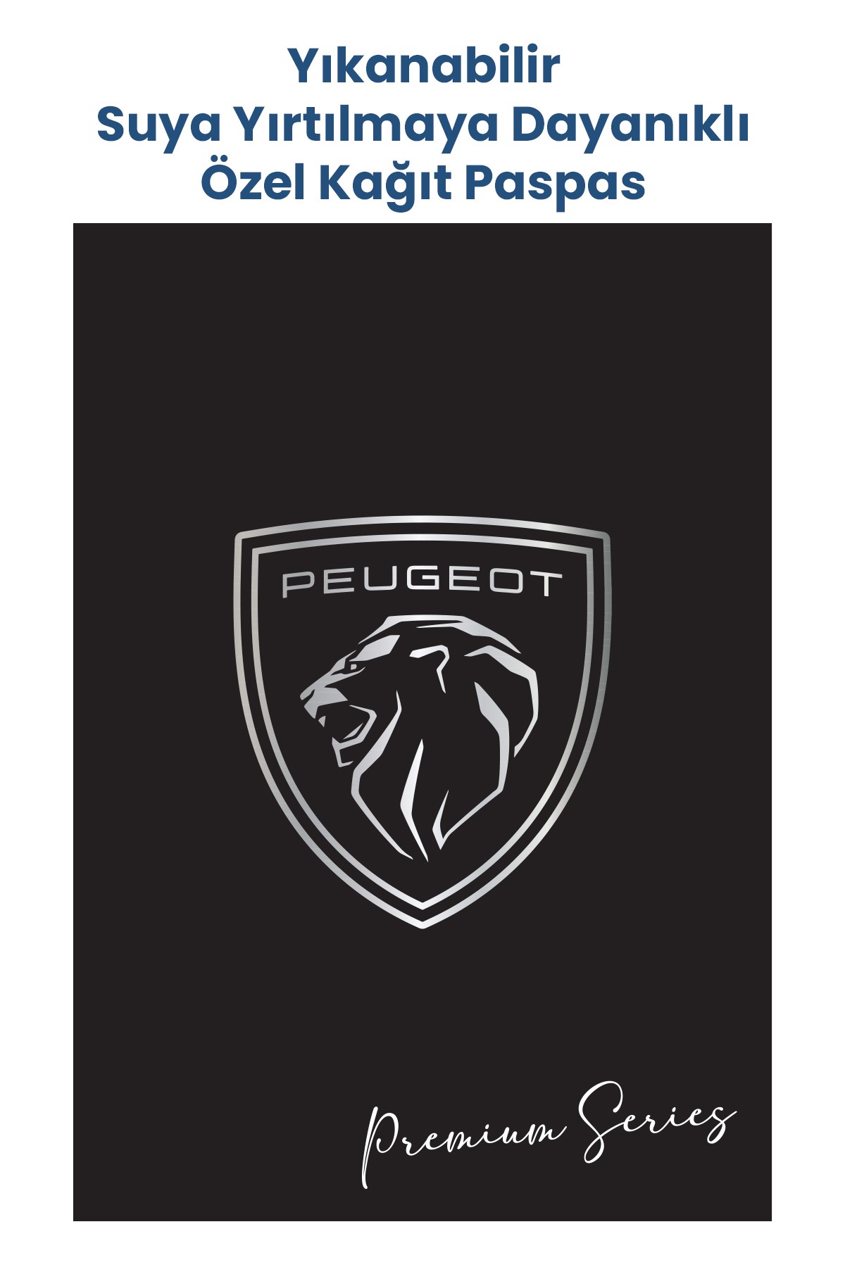Özel Yıkanabilir Kağıt Paspas 500 Adet 35x50cm - Peugeot Logolu