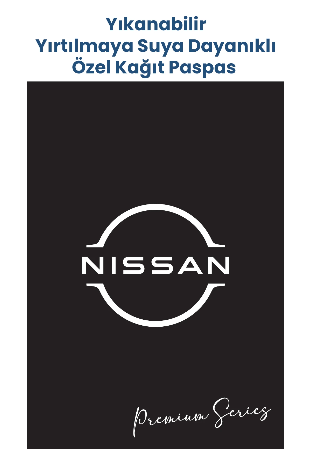 Özel Yıkanabilir Lateks Kağıt Paspas 250 Adet Siyah 35x50cm - Nissan Logolu