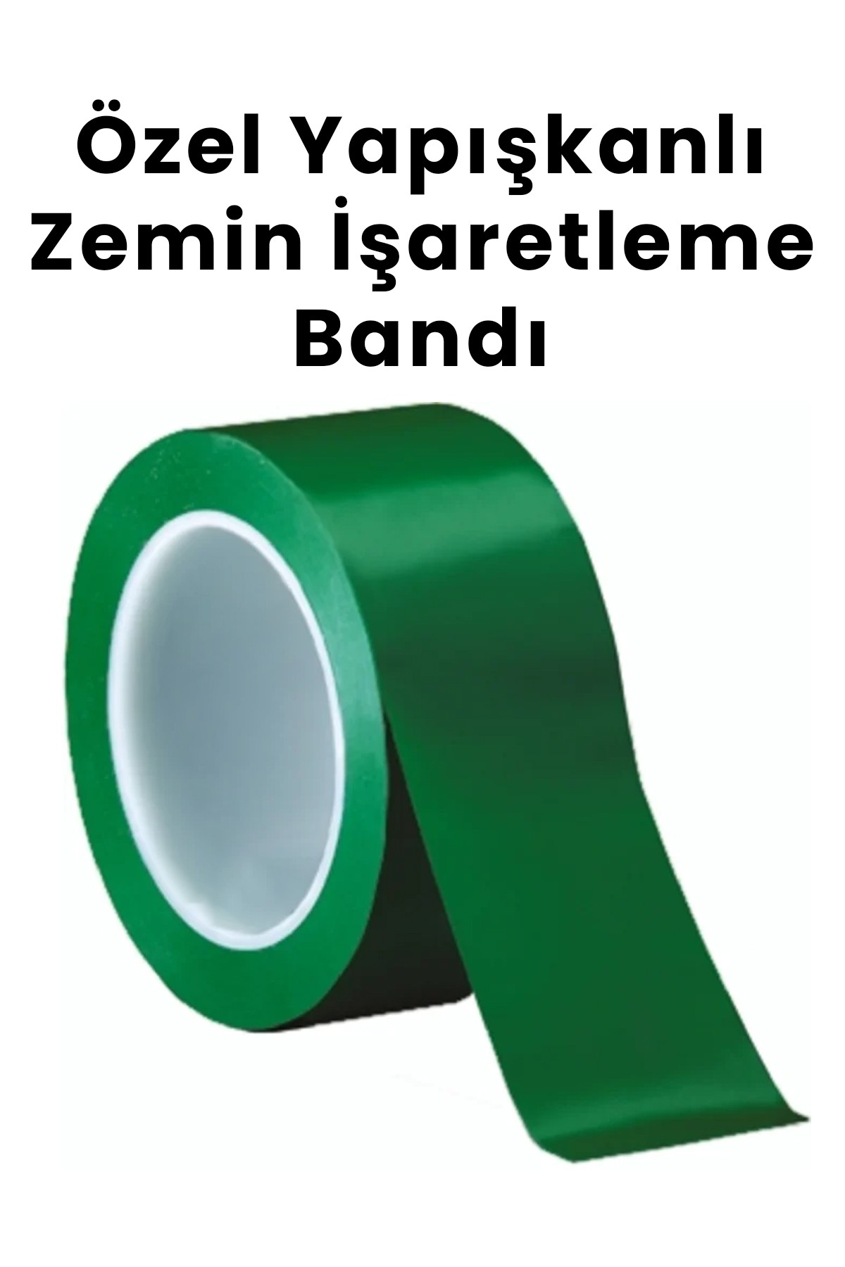 Zemin Yer İşaretleme Bandı Güçlü Kaliteli Bantlar 45mm 30m - Yeşil