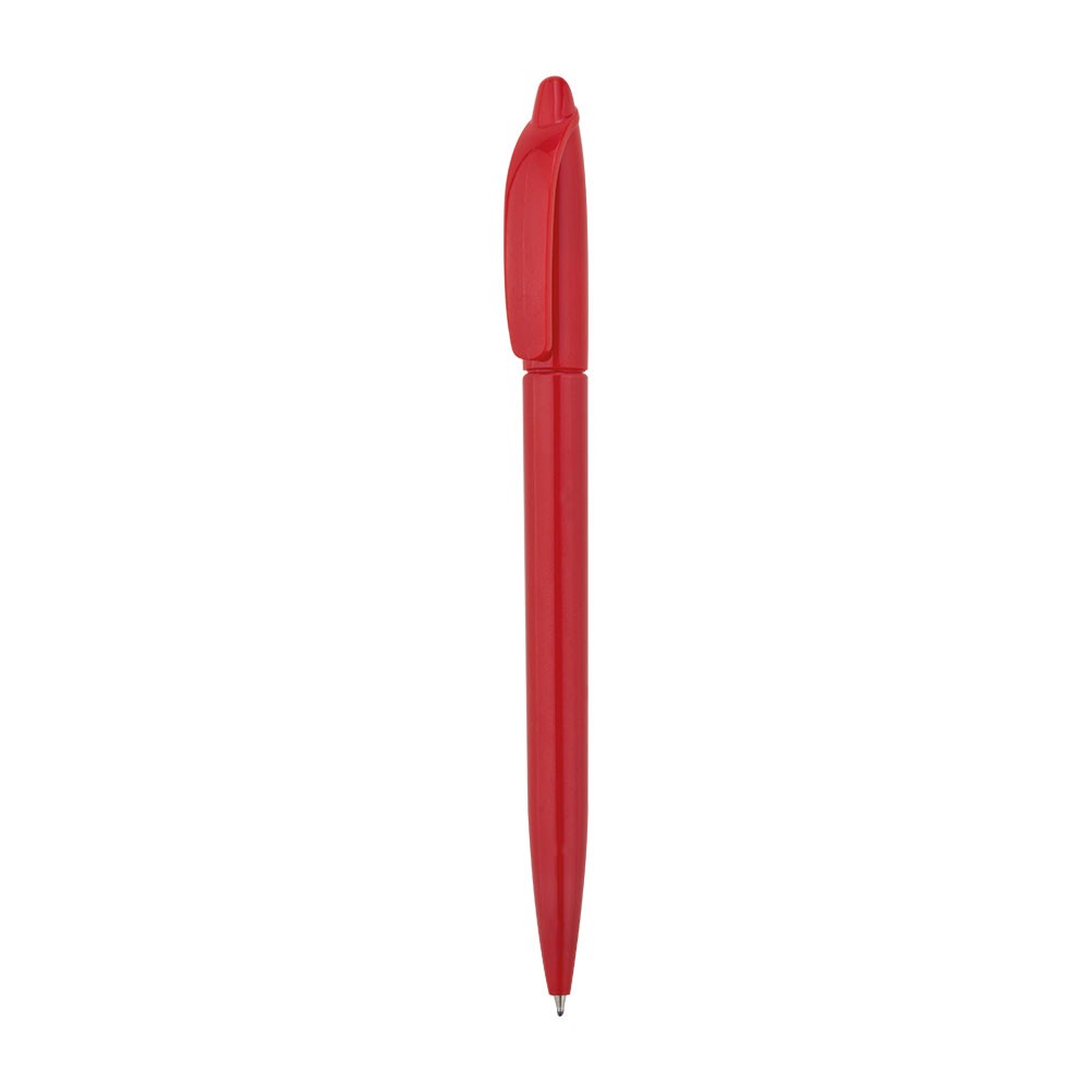 Beyoğlu Plastik Tükenmez Kalem Özel Logo Baskılı - Kırmızı 500 Adet Tek Renk