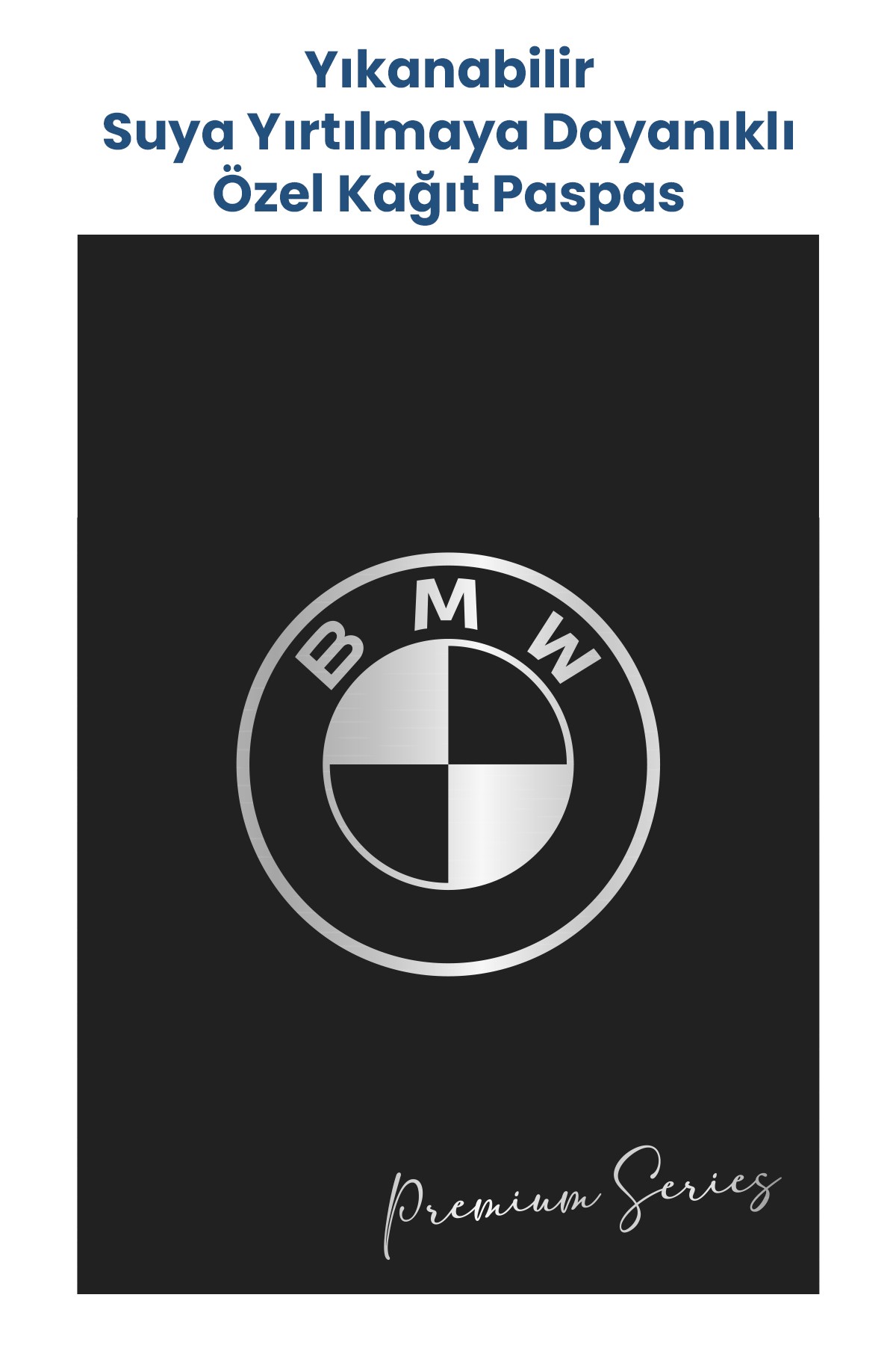 Özel Yıkanabilir Kağıt Paspas 250 Adet 35x50cm - BMW Desenli