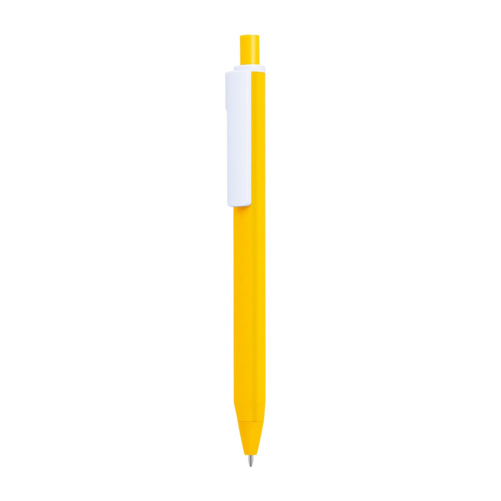 Üsküdar Plastik Tükenmez Kalem Özel Logo Baskılı - Sarı 500 Adet Tek REnk