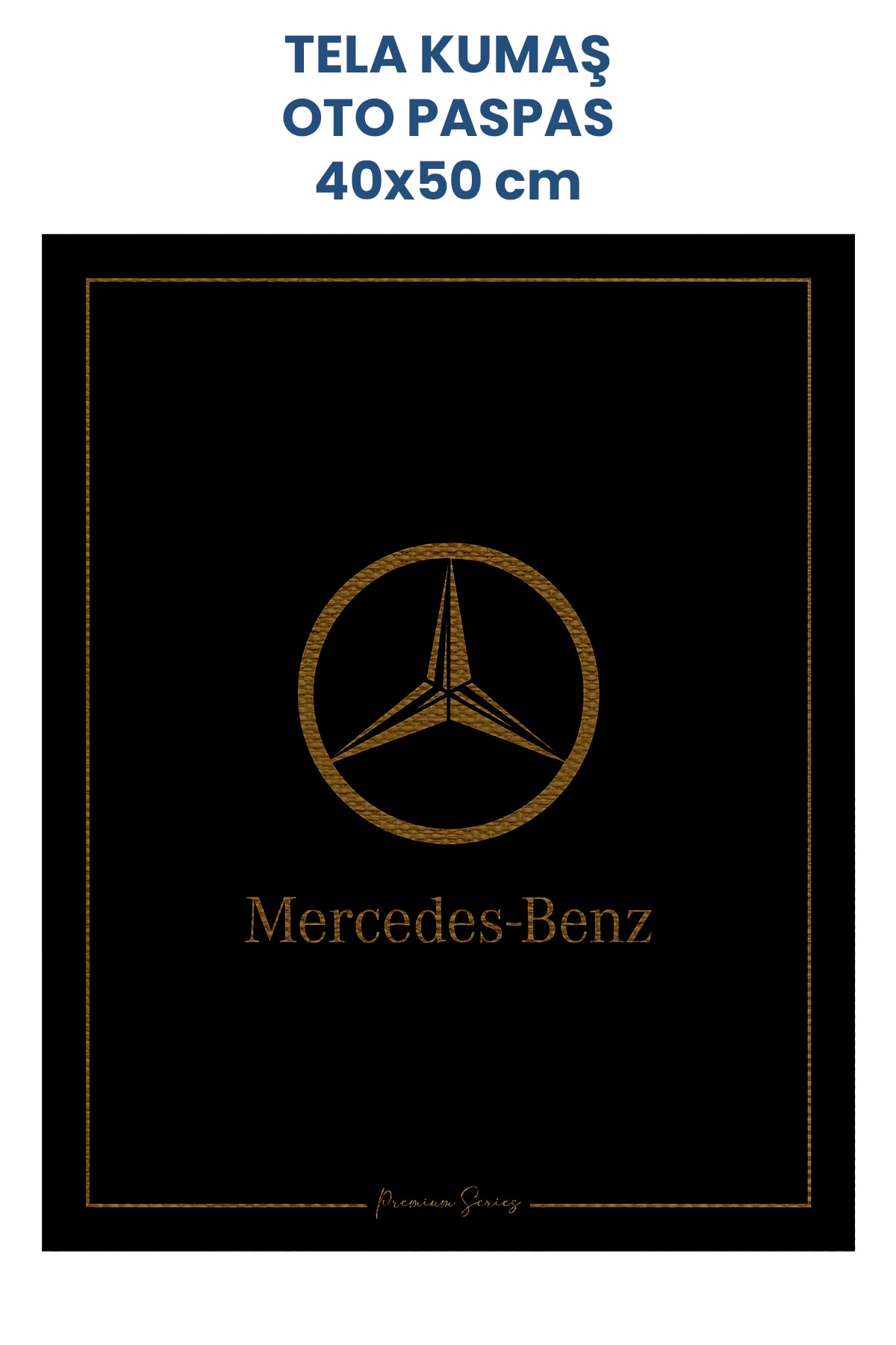 Tela Kumaş Oto Paspas 40x50cm 100 Adet - Mercedes Logolu