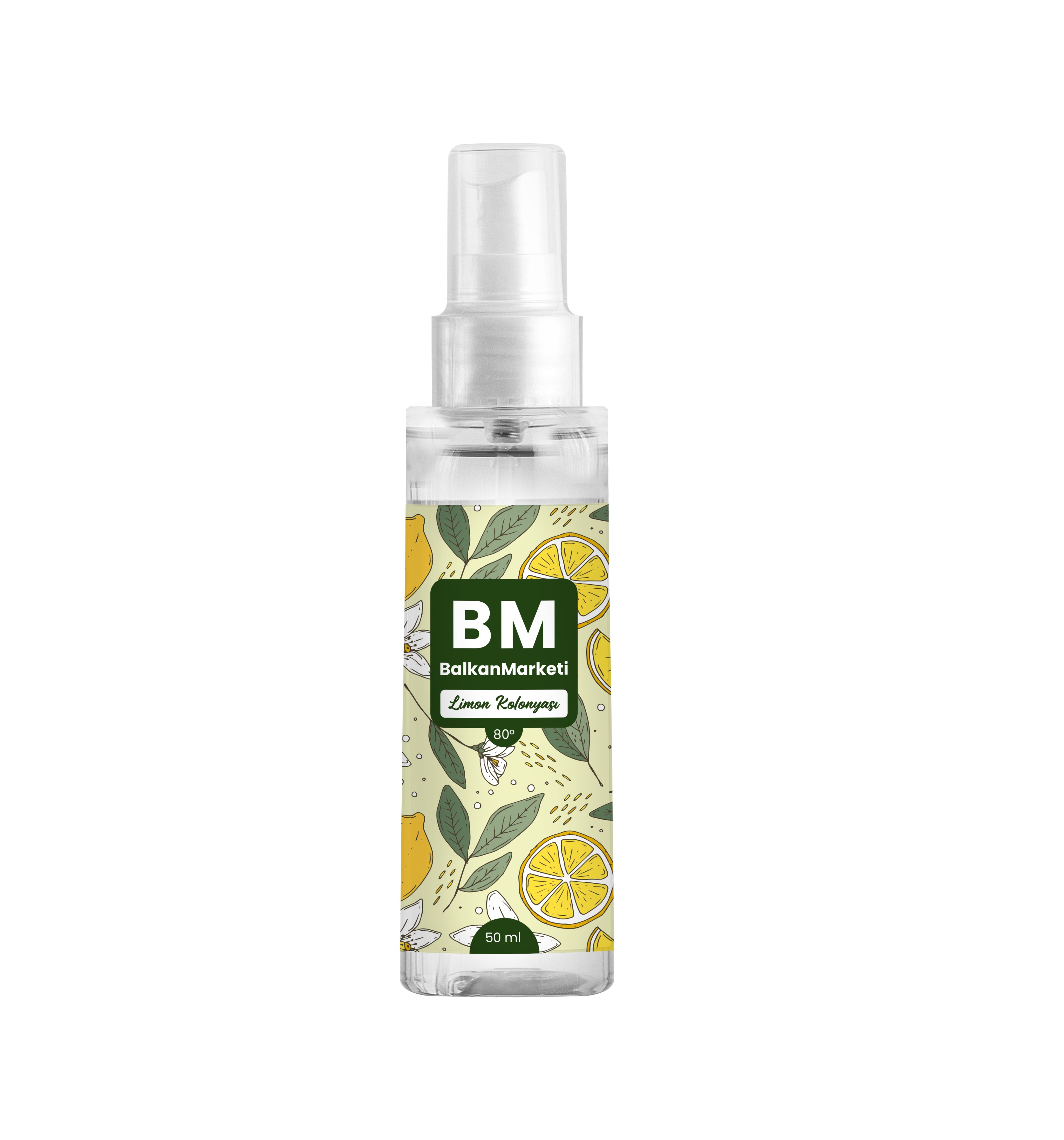 Özel Baskılı Sprey Limon Kolonya 50ml