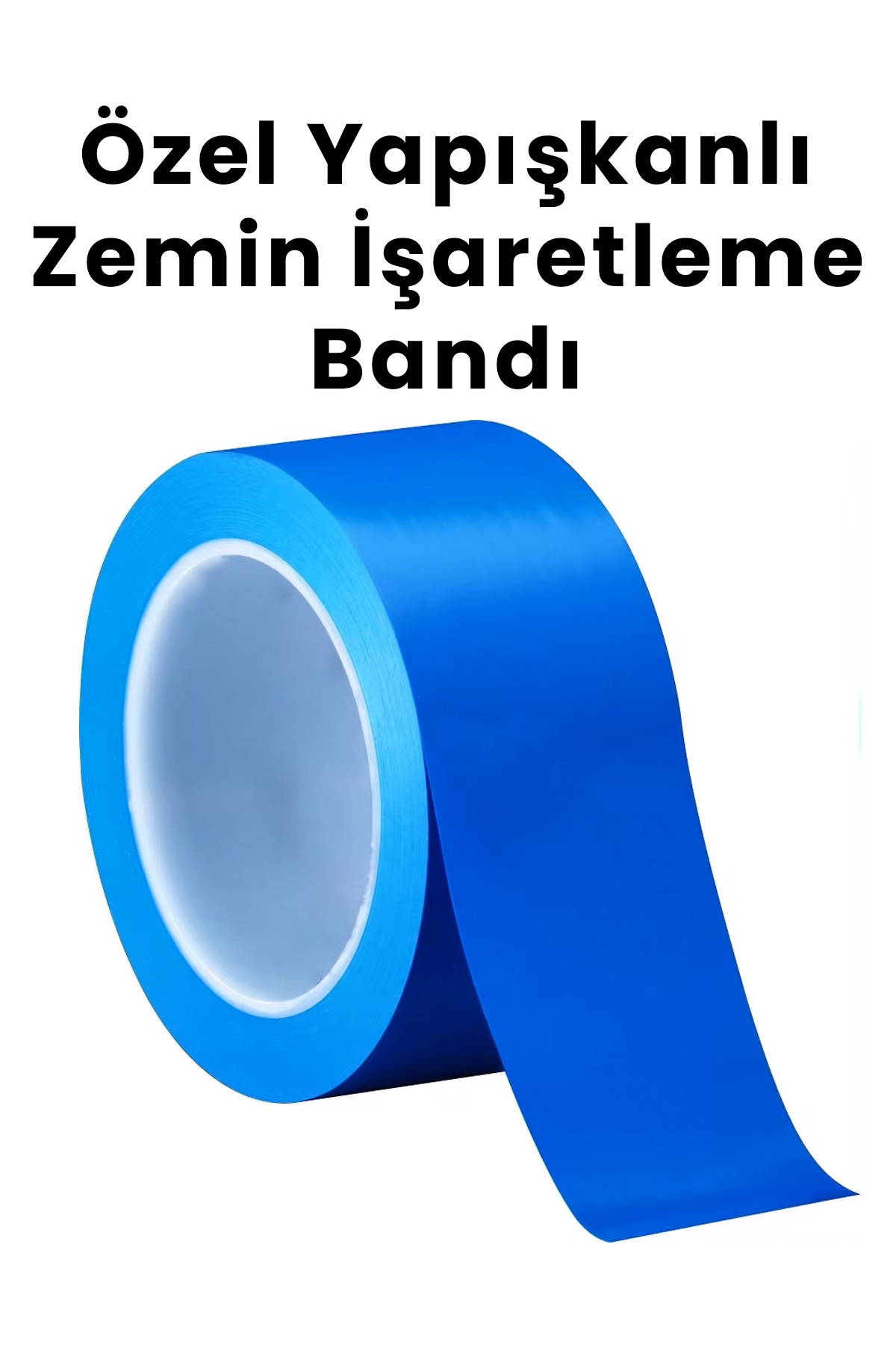 Zemin Yer İşaretleme Bandı Güçlü Kaliteli Bantlar 45mm 30m - Mavi