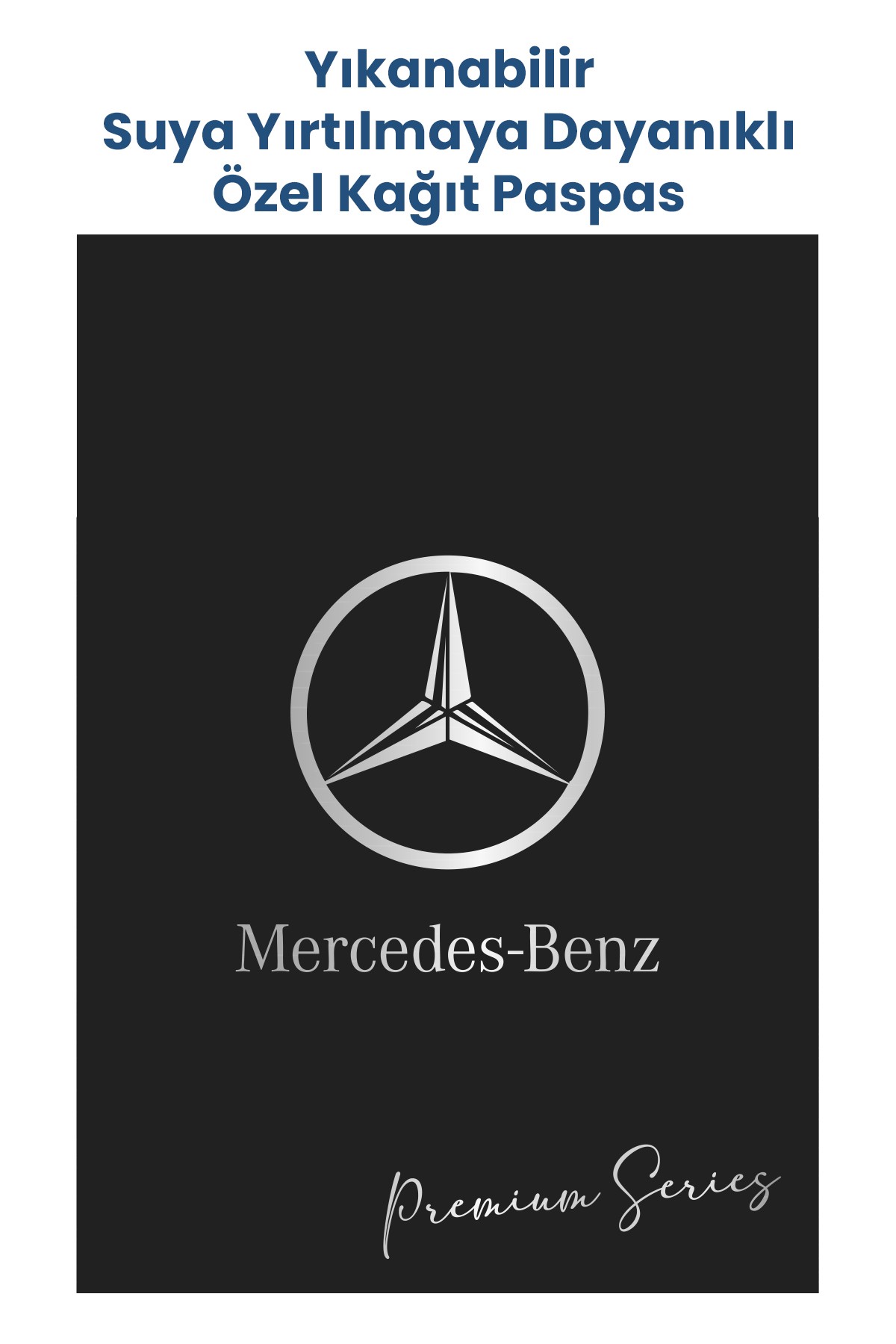 Özel Yıkanabilir Kağıt Paspas 250 Adet 35x50cm - Mercedes Desenli