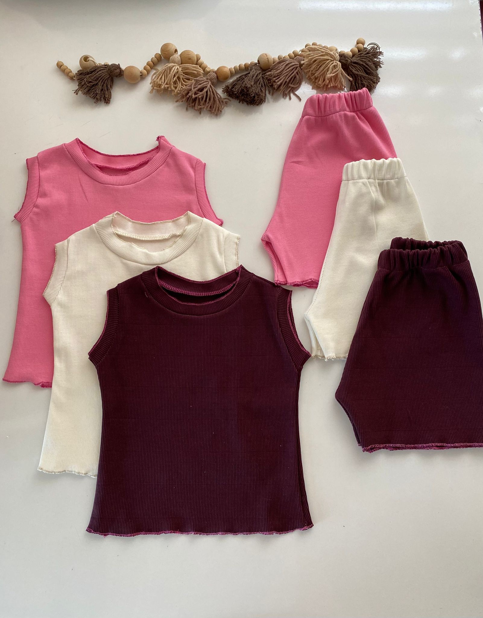 Kız Çocuk yazlık takım 3 lü set