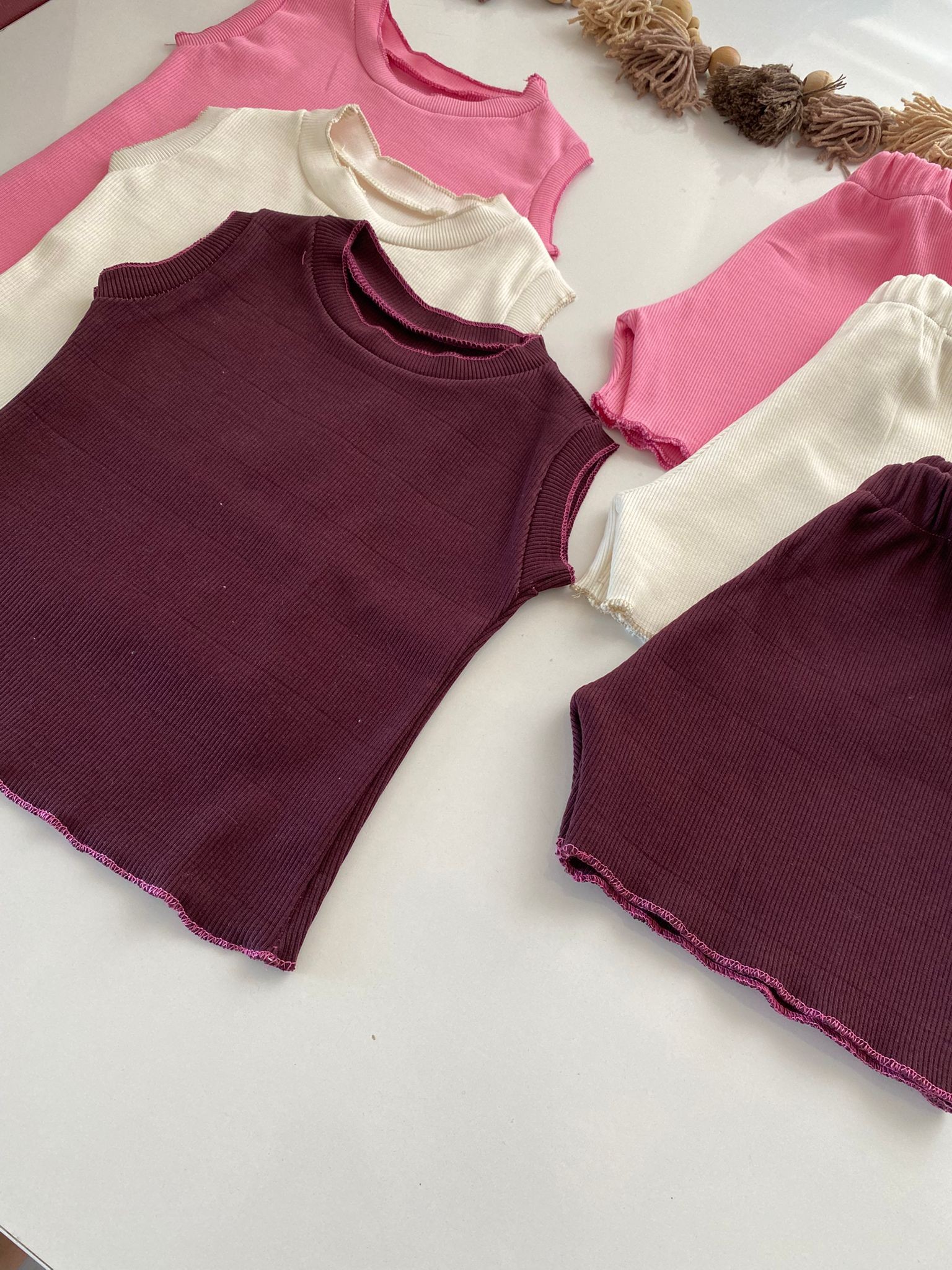 Kız Çocuk yazlık takım 3 lü set