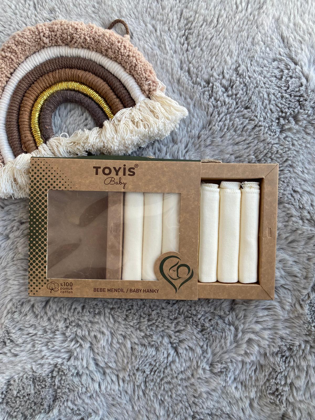 Toyis baby % 100 pamuk cotton 7'li  bebek mendili