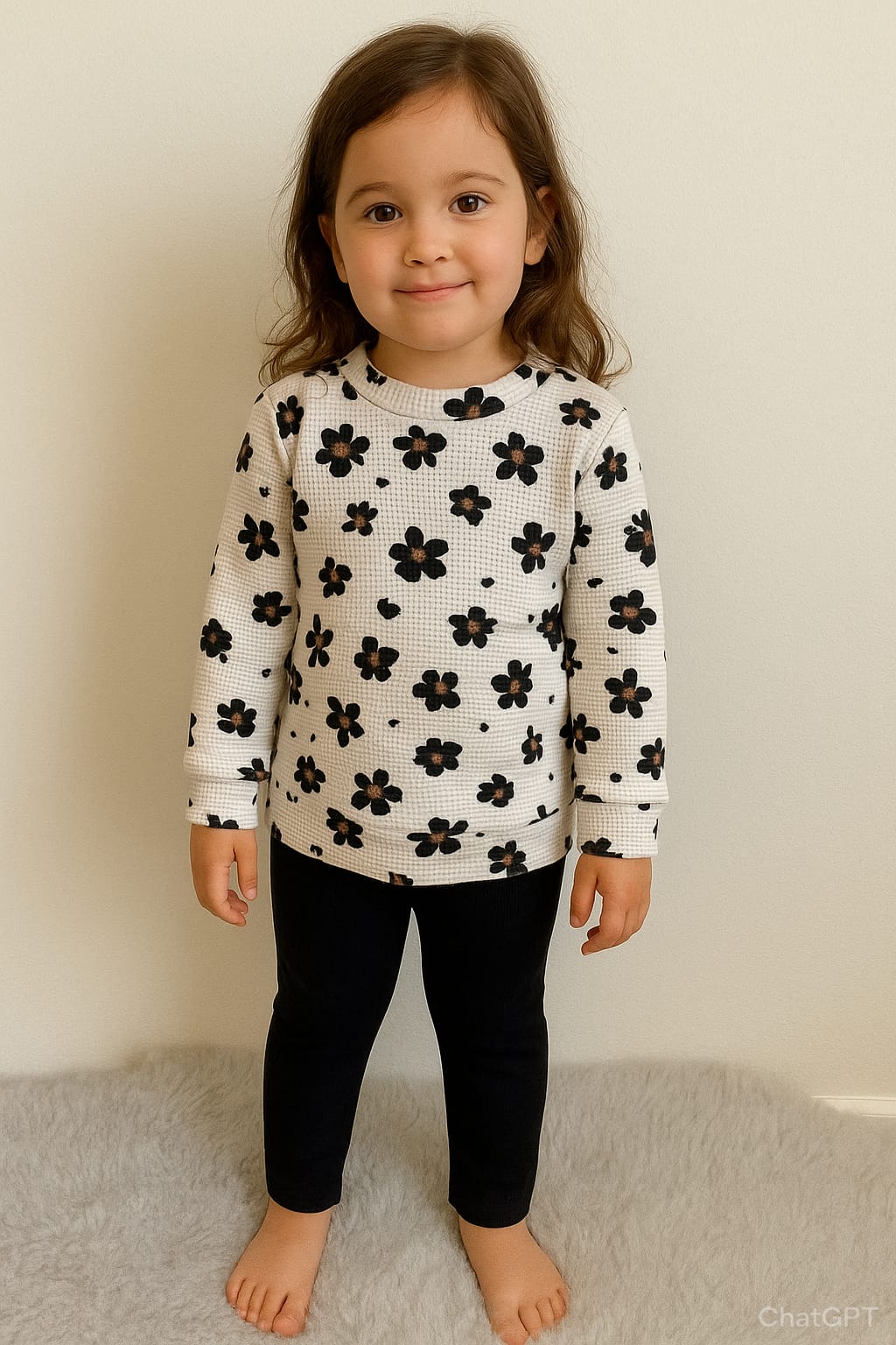 Waffle Kız Çoçuk İkili Takım 