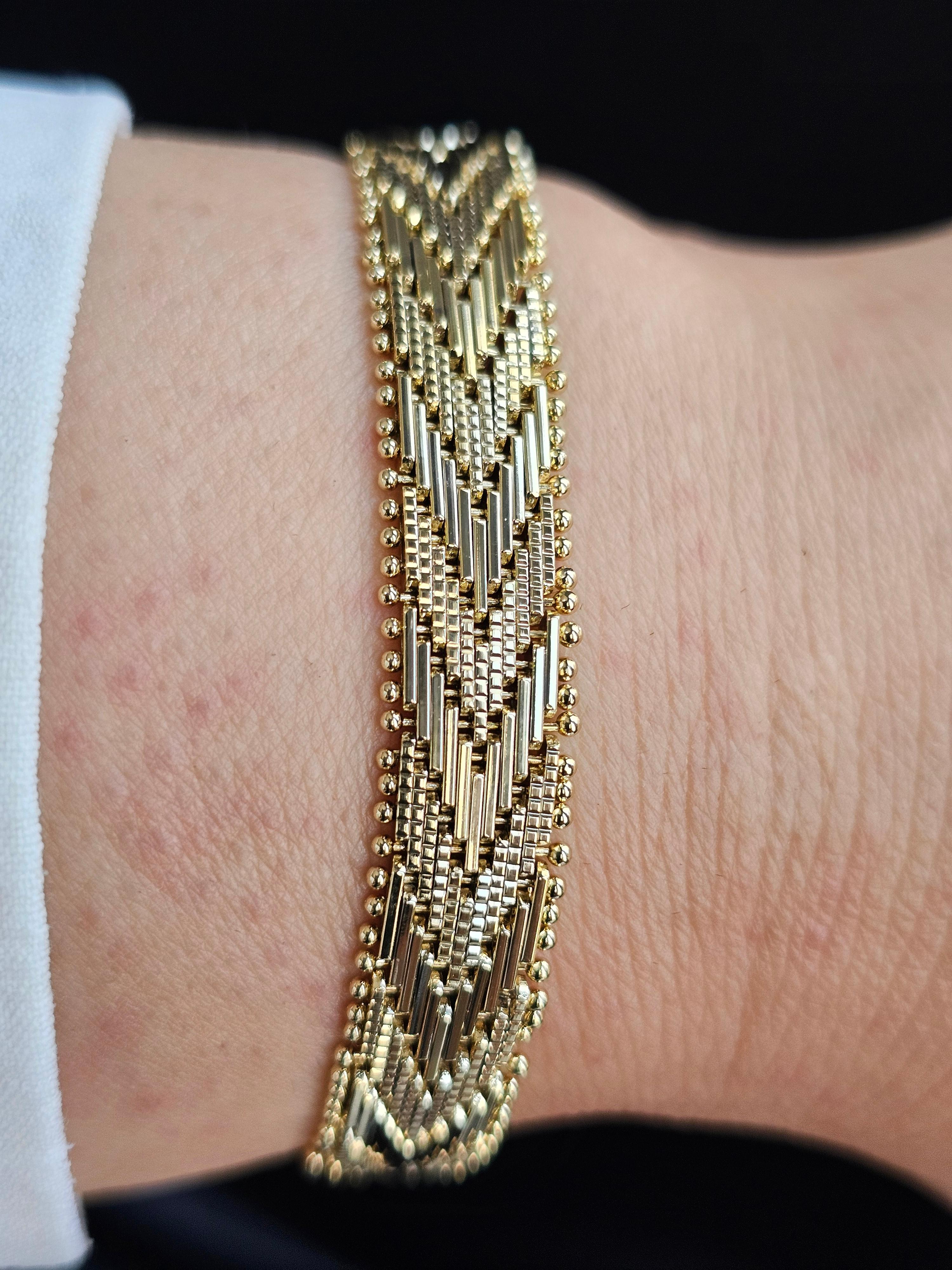 14K HASIR XUPİNG BİLEKLİK XO 064