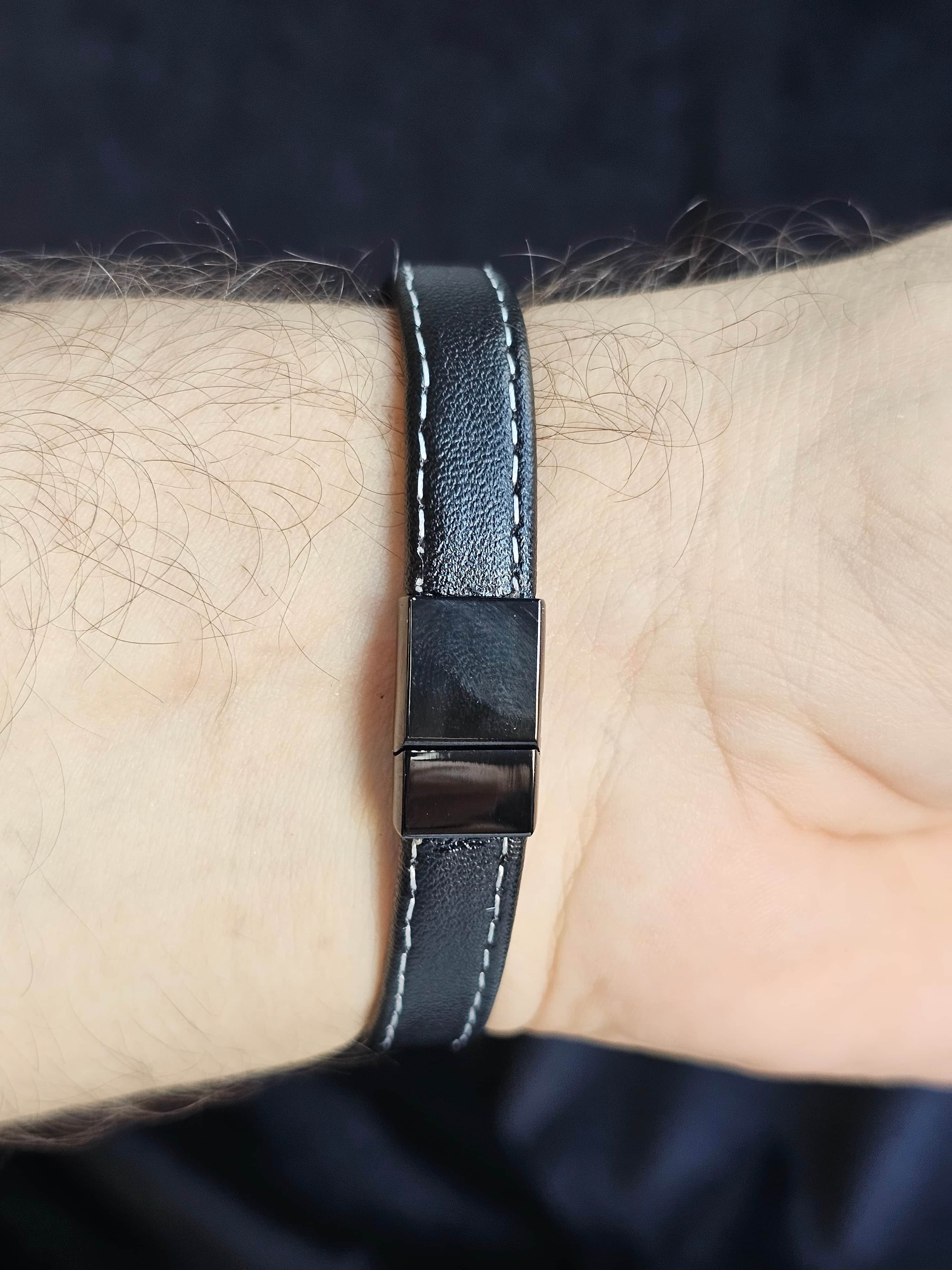 KAPLAN GÖZÜ ve DERİ ERKEK BİLEKLİK  E39