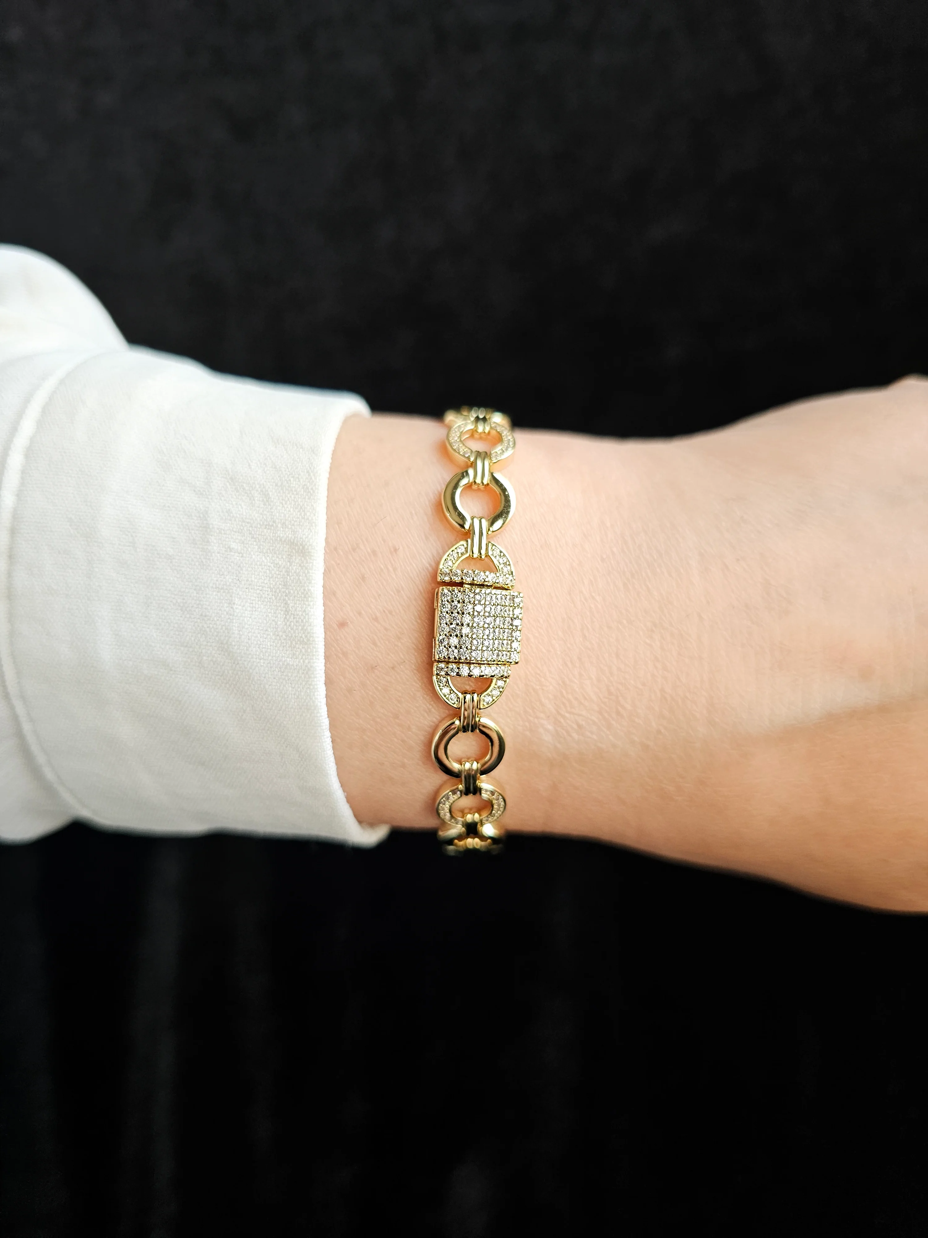 14 AYAR ALTIN KAPLAMA GURMET BİLEKLİK XP044