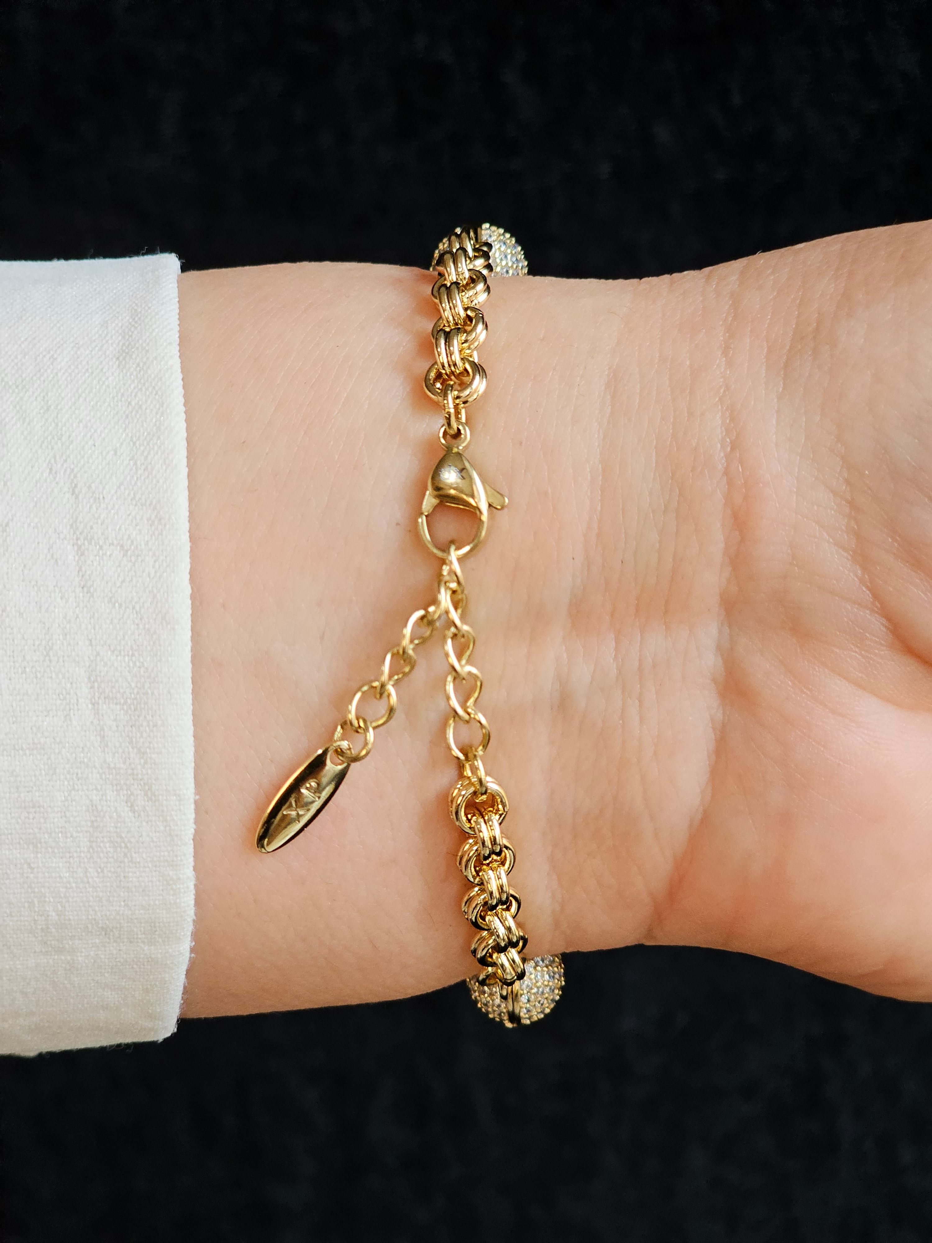 14k  TAŞLI TOP XUPING BİLEKLİK   XP 038 