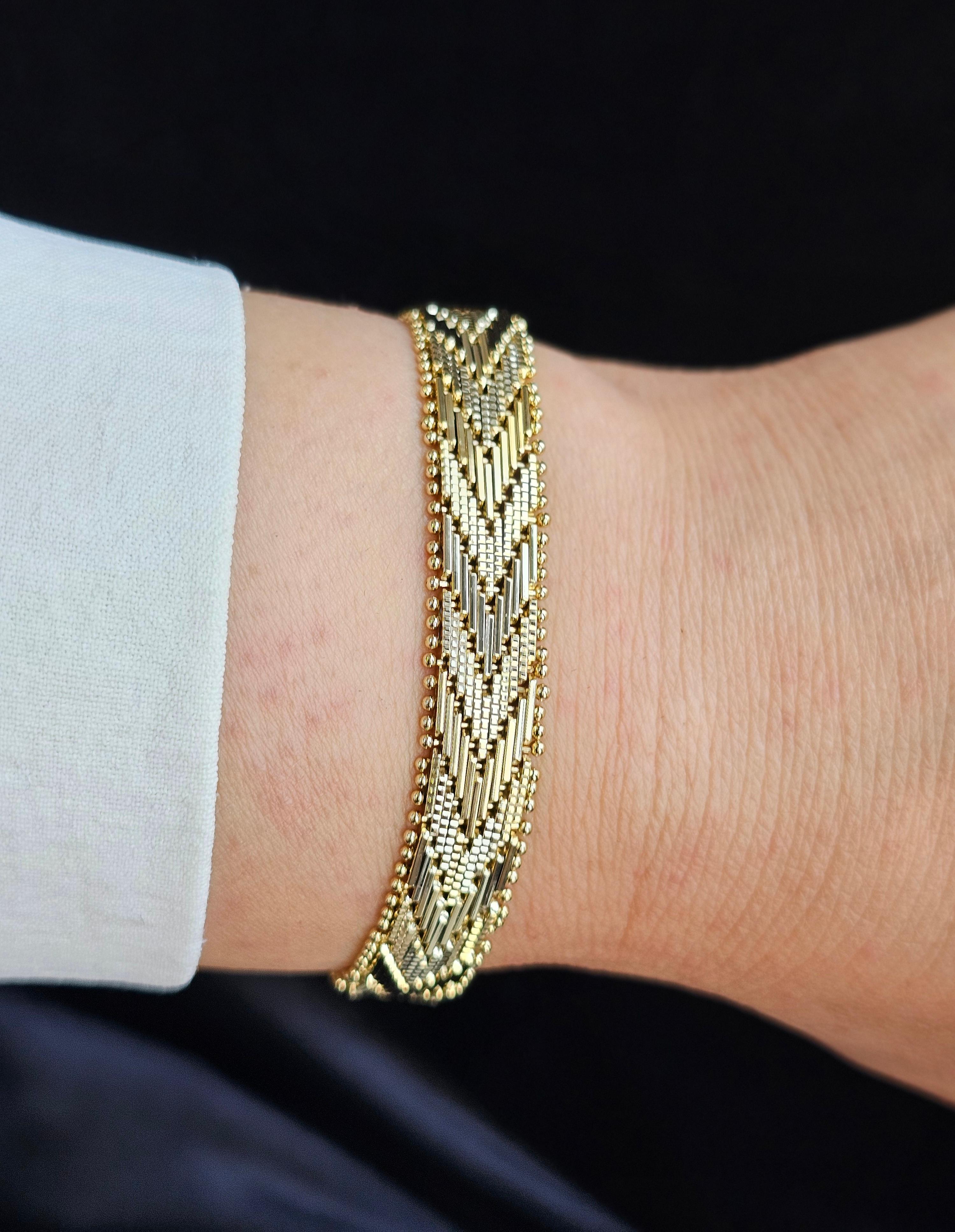 14K HASIR XUPİNG BİLEKLİK XO 064