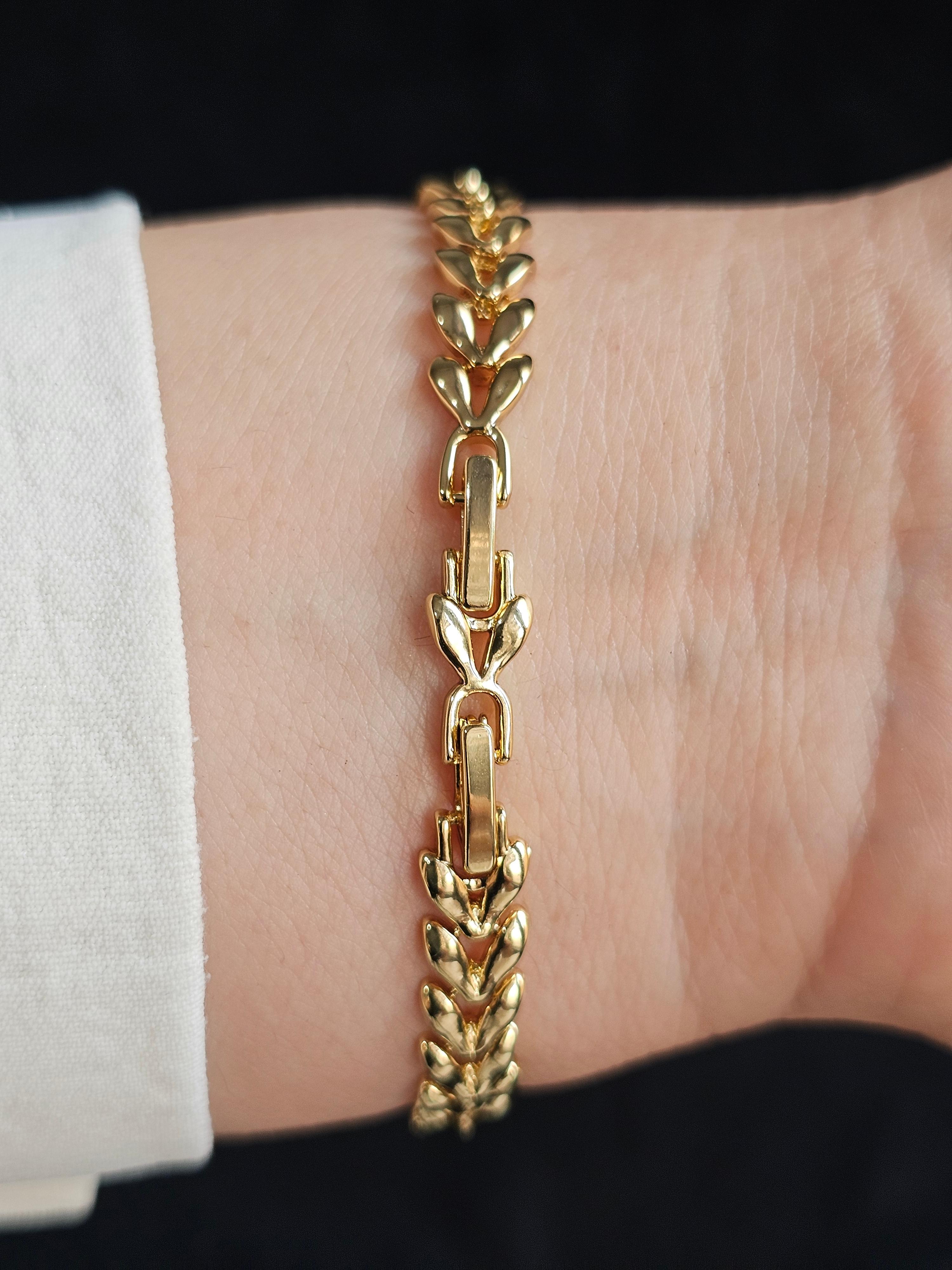 14k YAPRAK DESENLİ XUPING BİLEKLİK  XP 035 