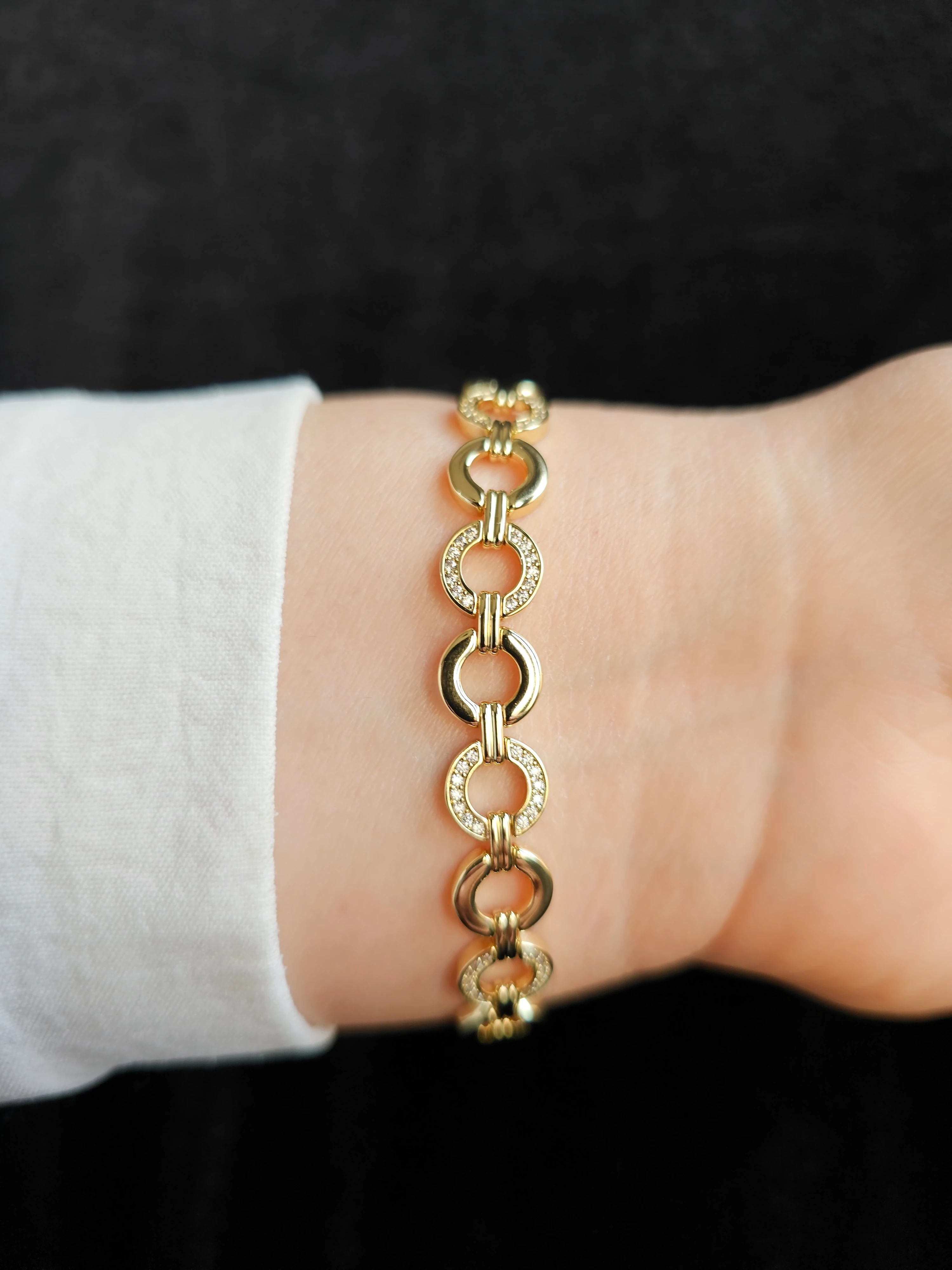 14 AYAR ALTIN KAPLAMA GURMET BİLEKLİK XP044