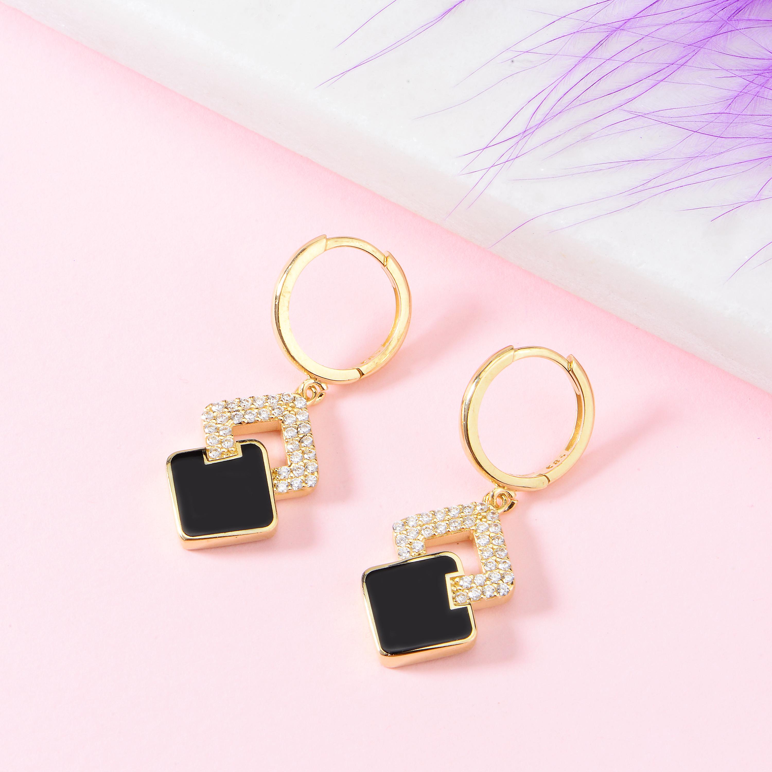 Double Square Earrings