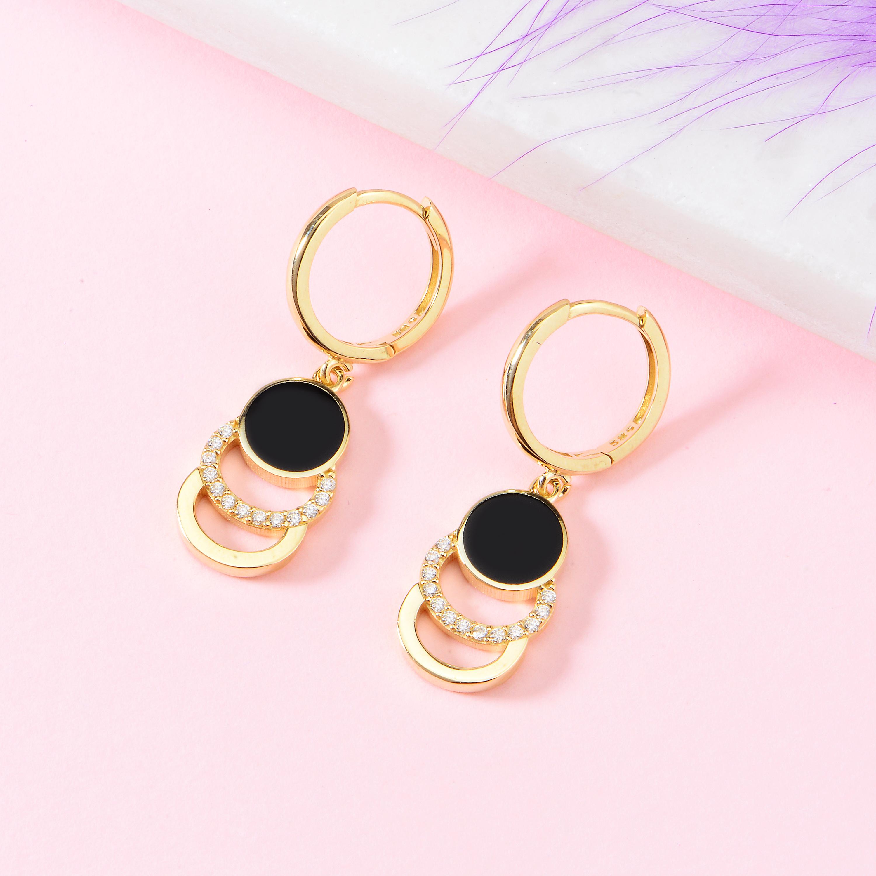 Triple Circle Earrings