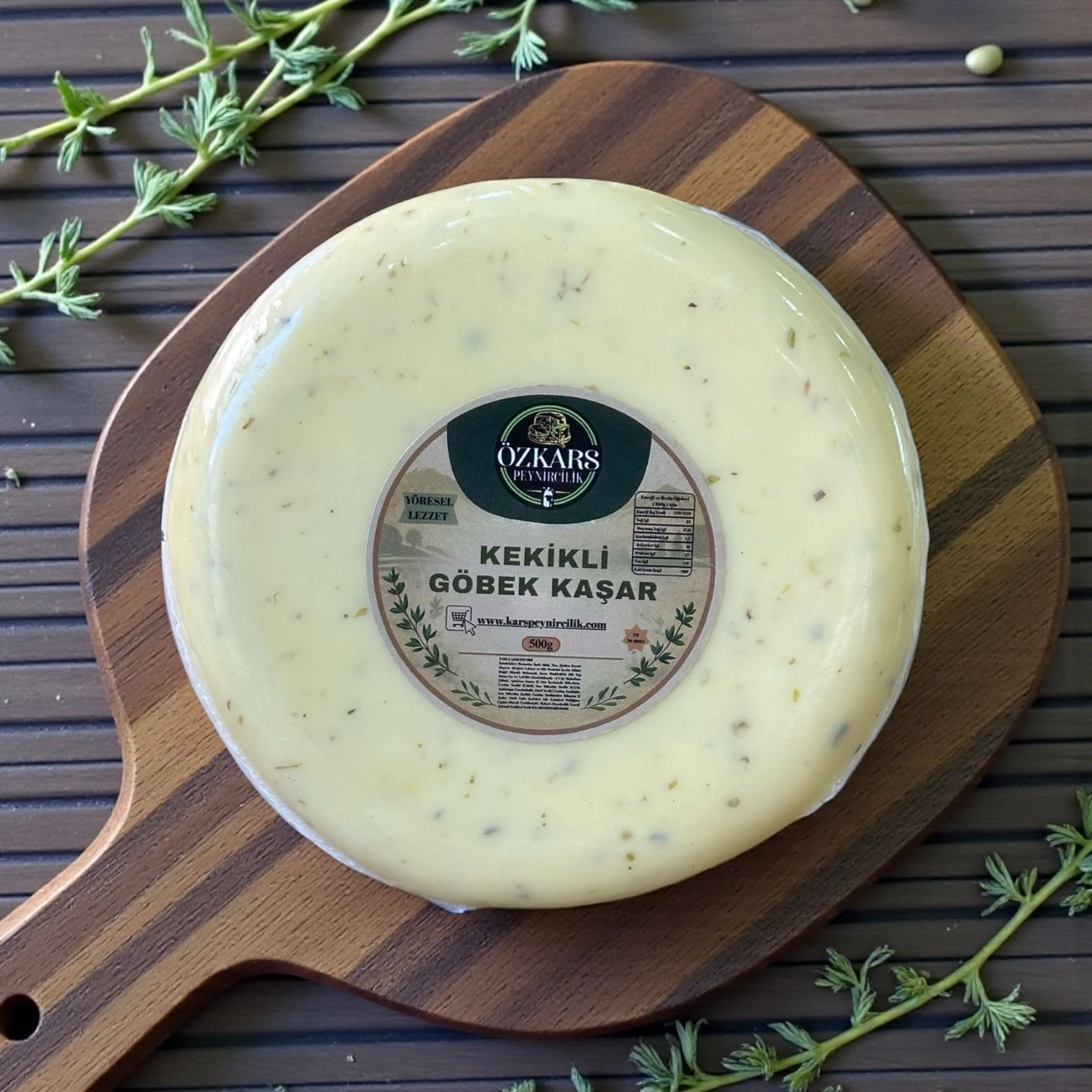 Kekikli Taze Göbek Kaşar 500 Gr