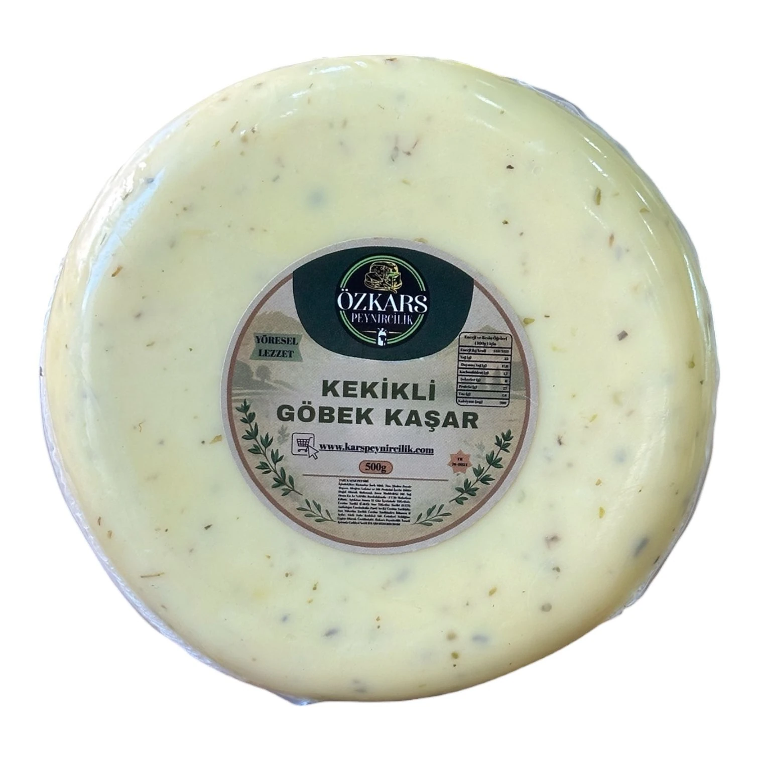 Kekikli Taze Göbek Kaşar 500 Gr