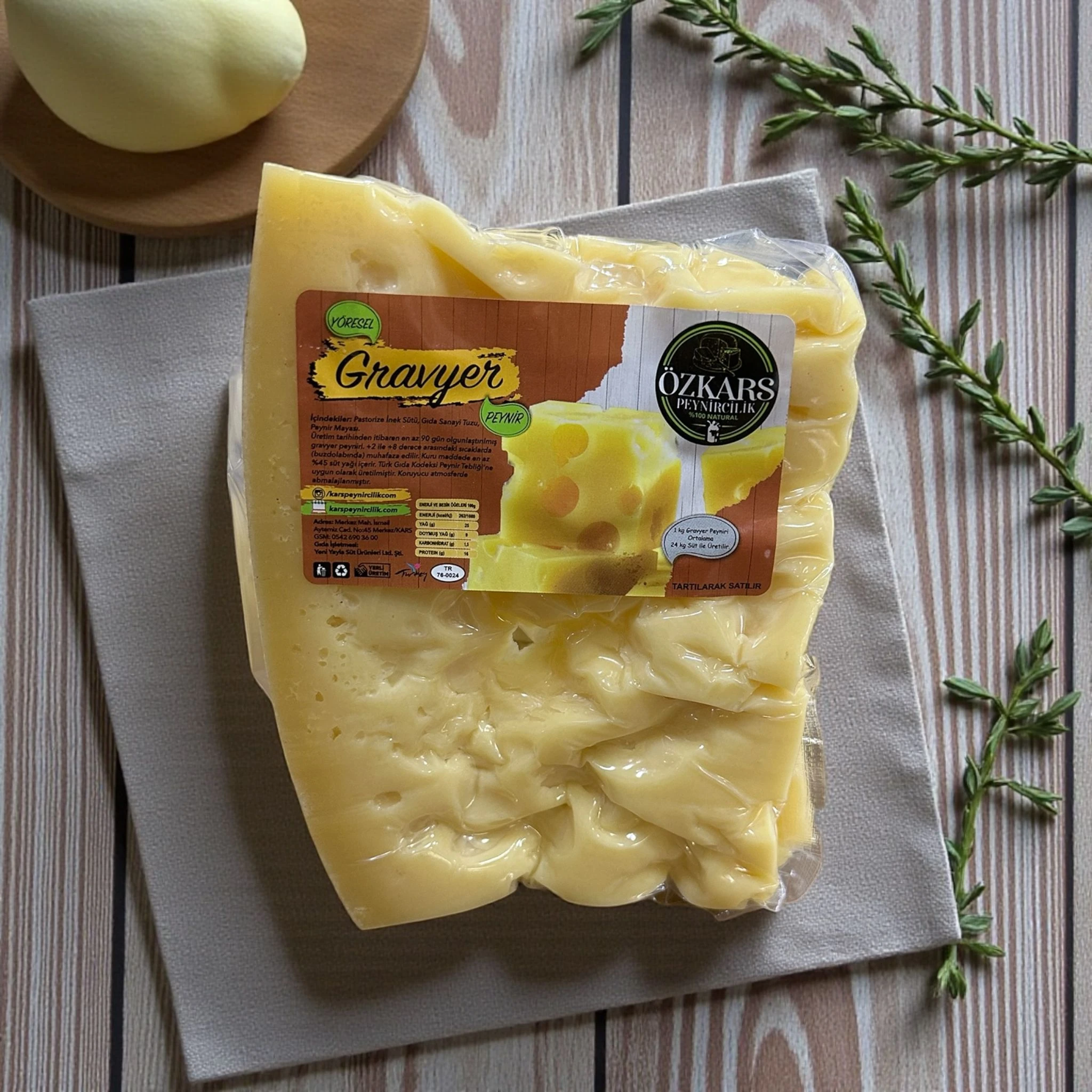 Kars Gravyer Peyniri 500gr