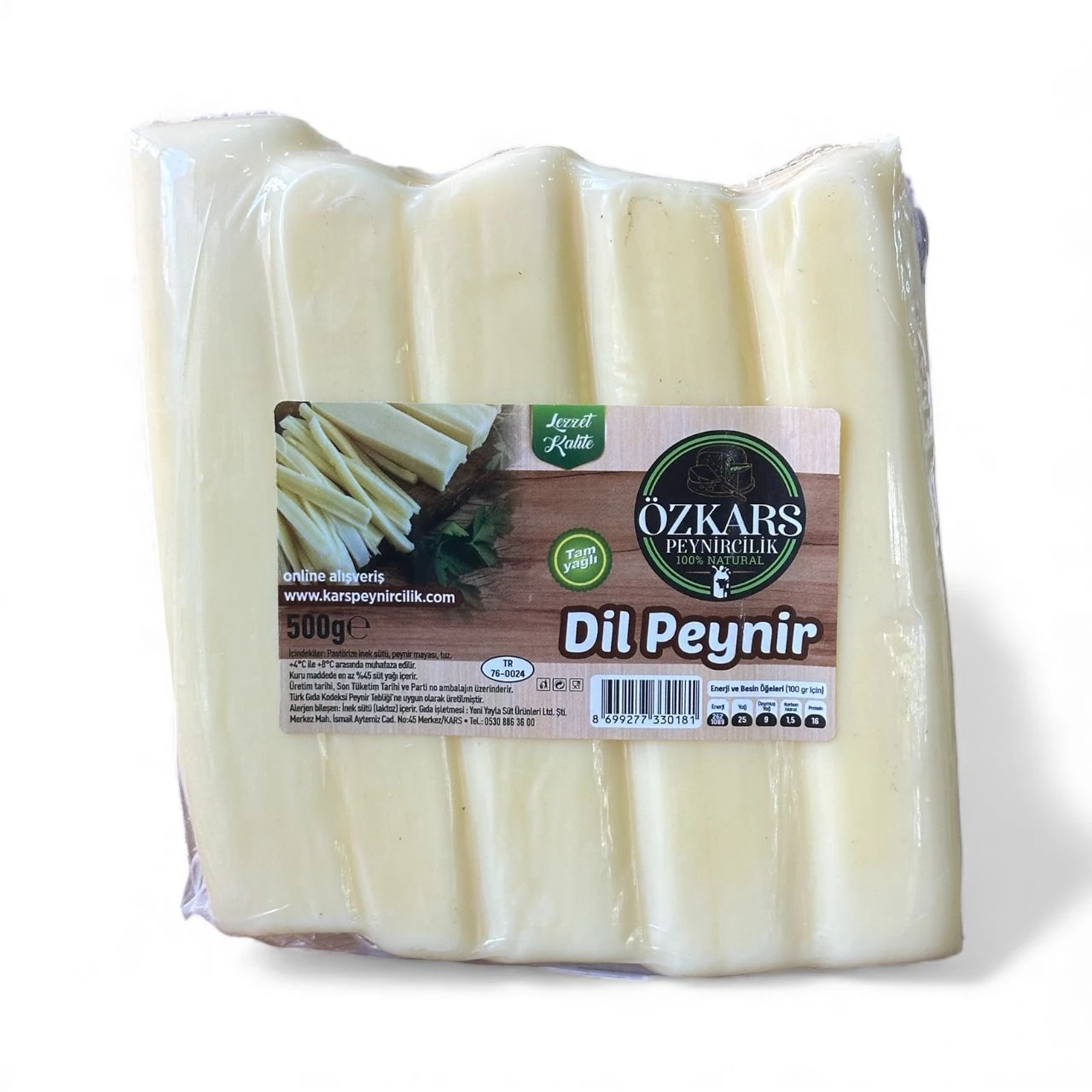 Kars Yağlı Dil Peynir 500gr