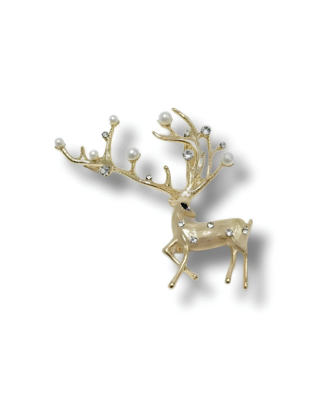 Crystal Deer Broş - Yılbaşı Özel Seri