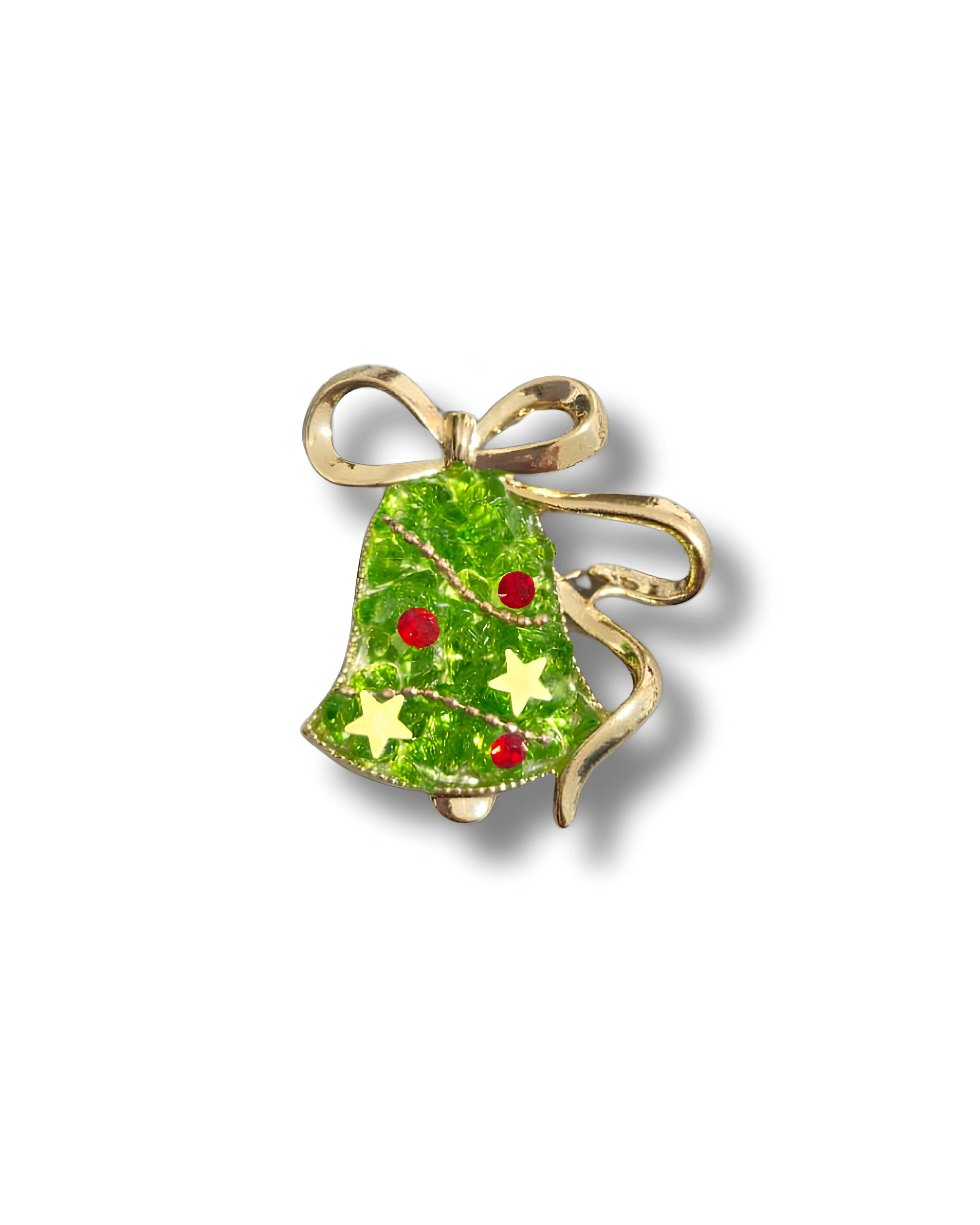 Green Holly Bell Broş – Yılbaşı Özel Seri