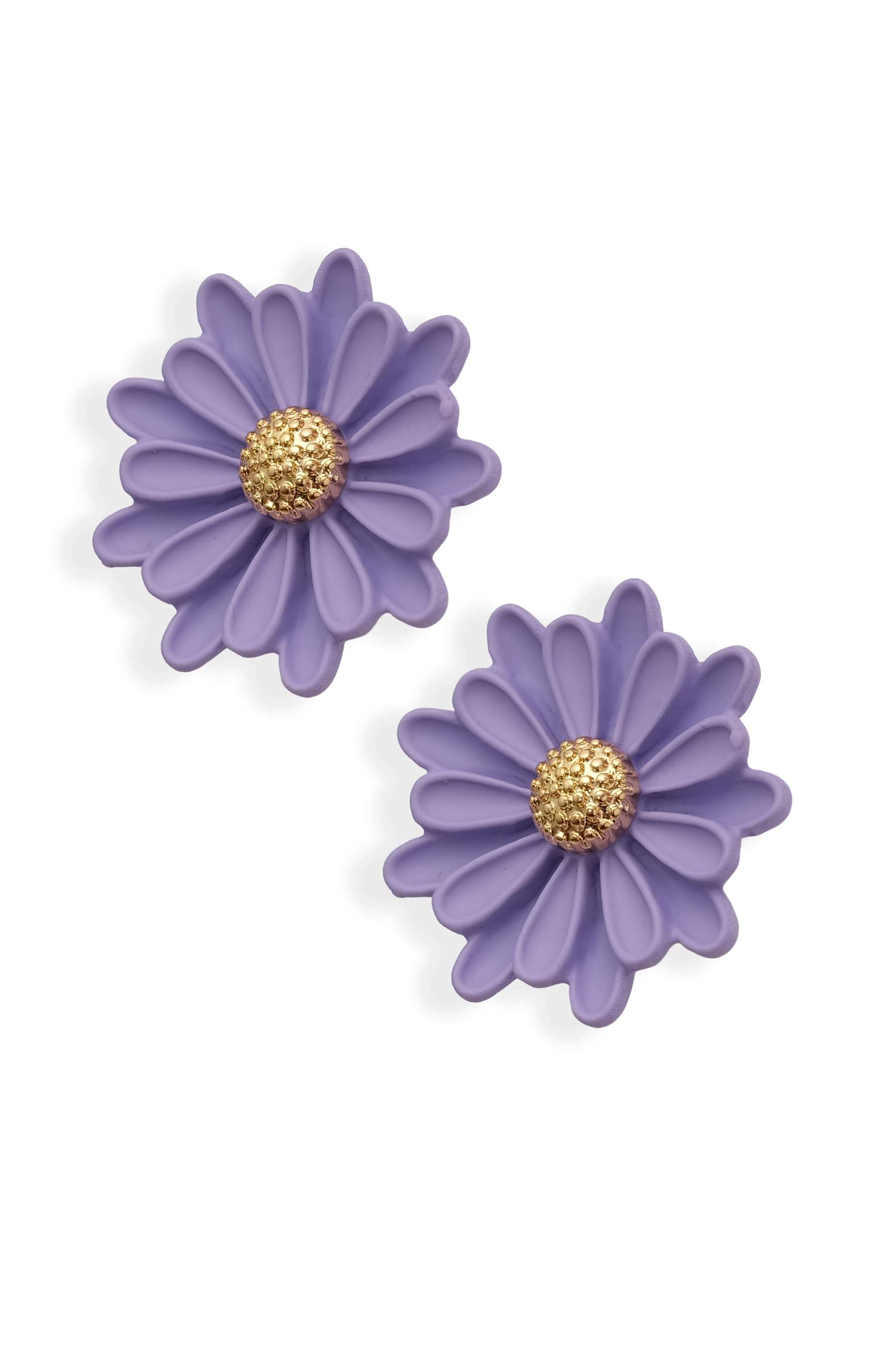 Lavender Bloom – Lila Çiçek Küpe