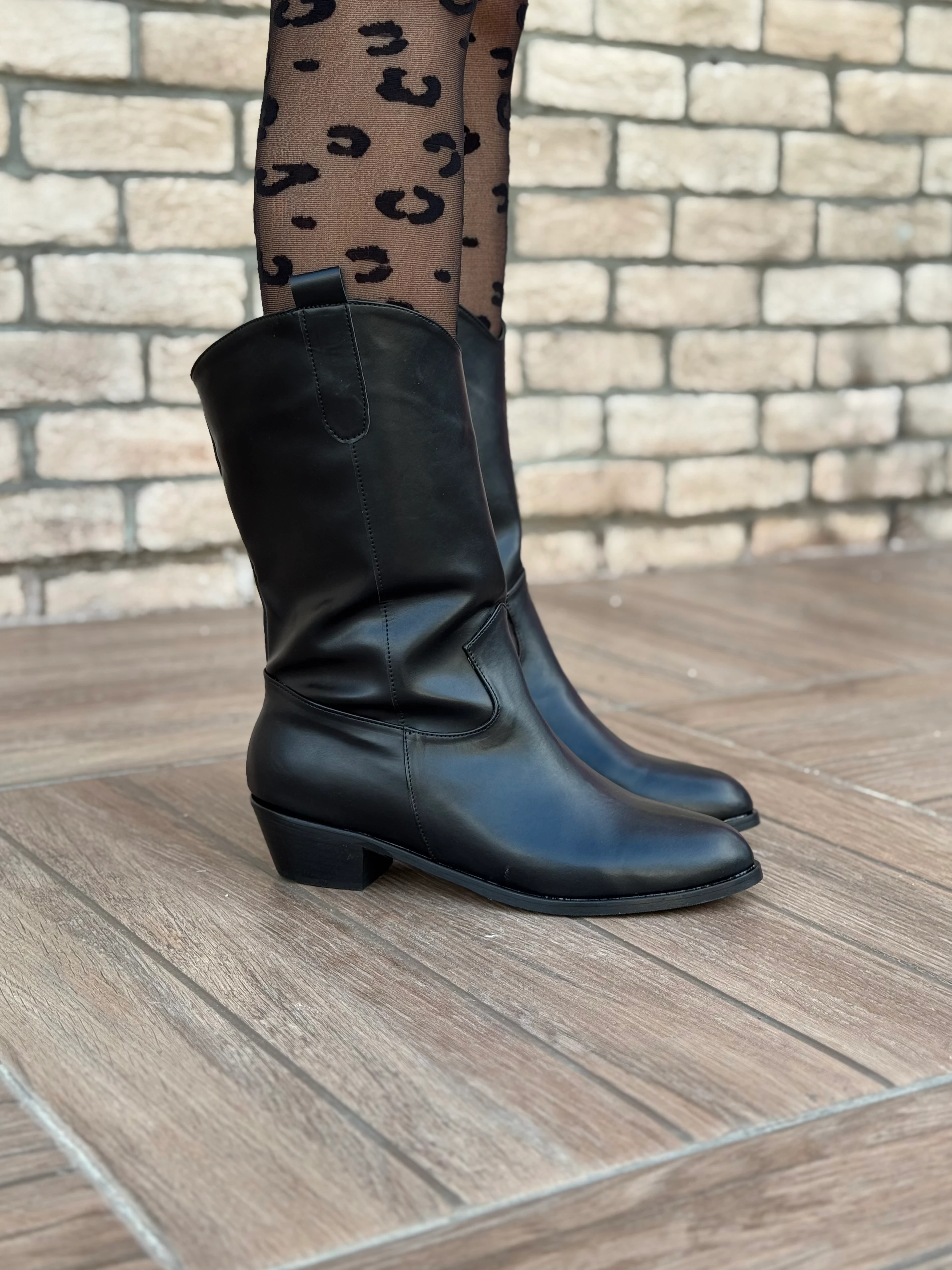 Furya Rodeo Uzun Kovboy Kadın Bot Suni Deri Büyük Numara