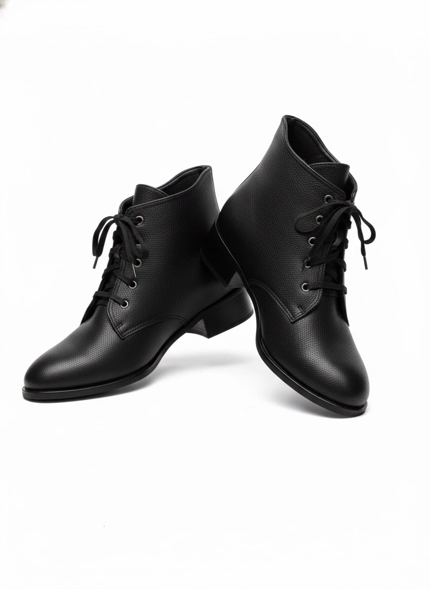 Elvaira Bağcıklı Mat Kadın Bot Modern ve Rahat Büyük Numara