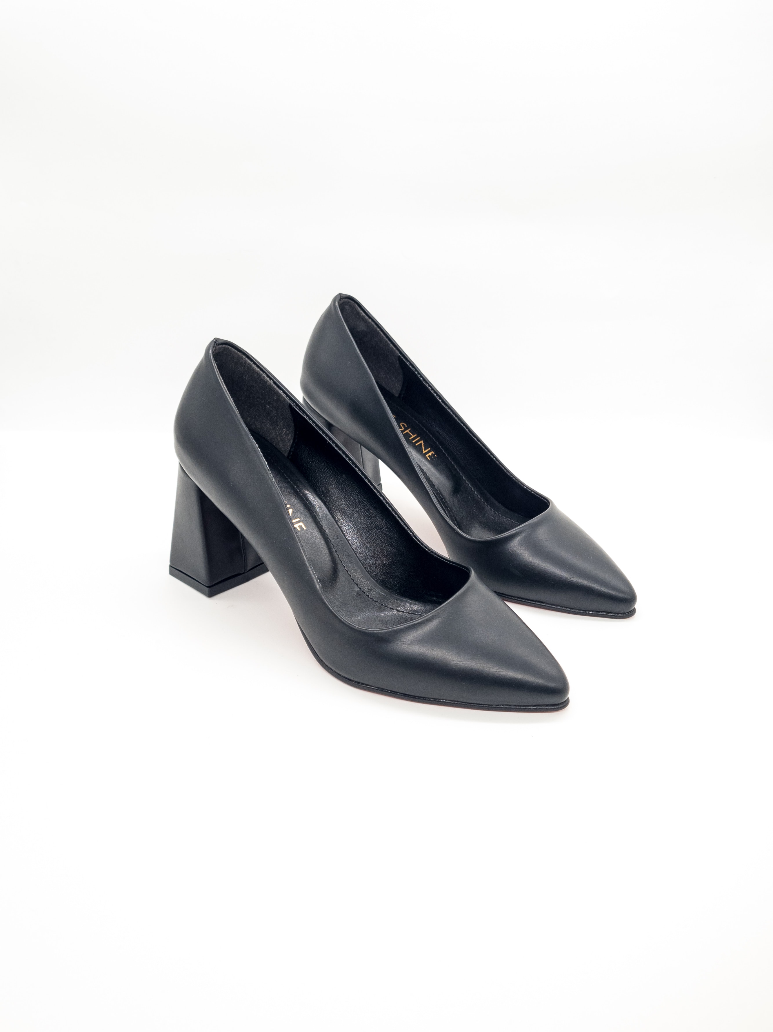 Alissa Stiletto Kadın Kalın Topuk Zarif Tasarım - Siyah