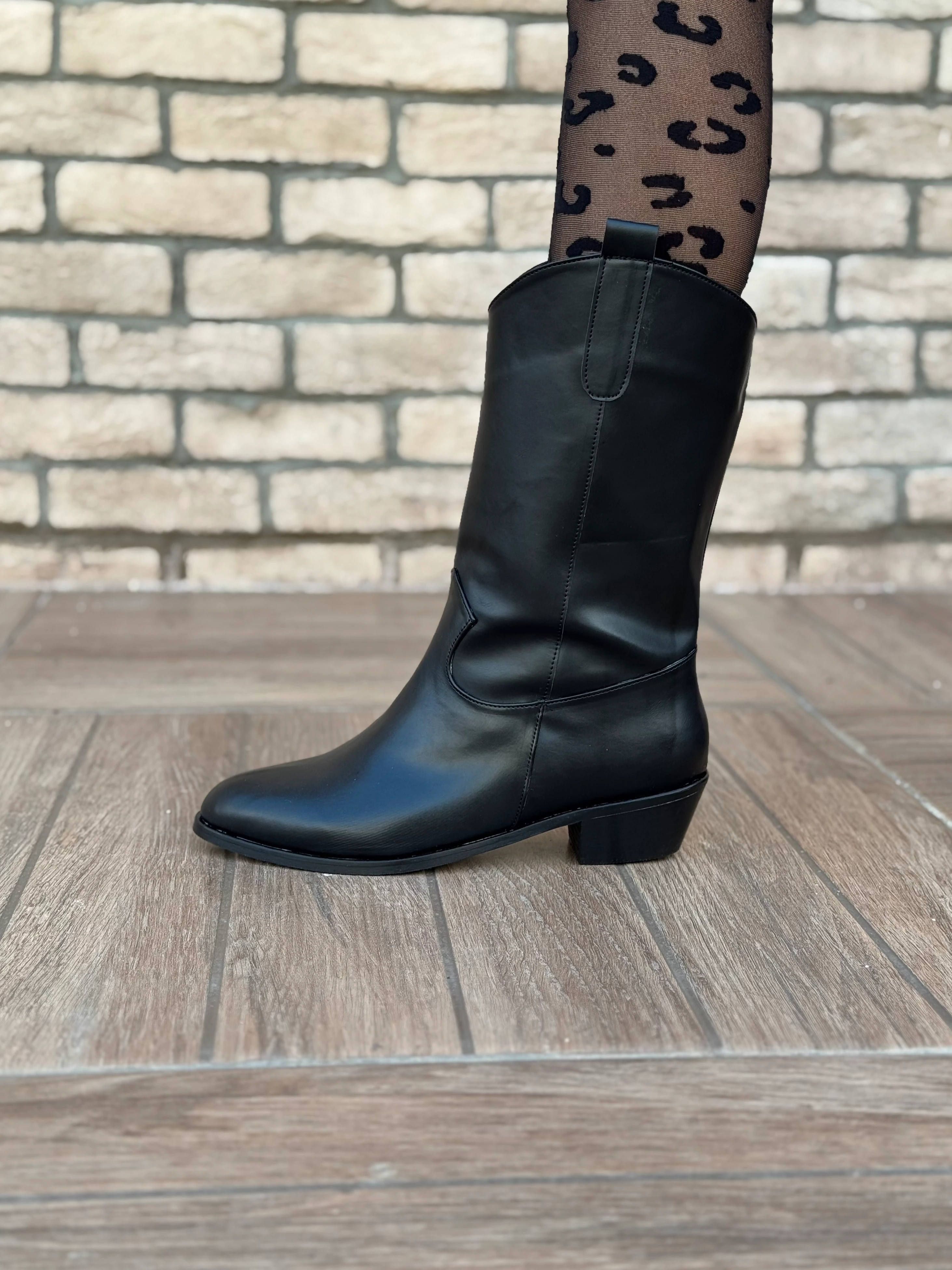 Furya Rodeo Uzun Kovboy Kadın Bot Suni Deri Büyük Numara