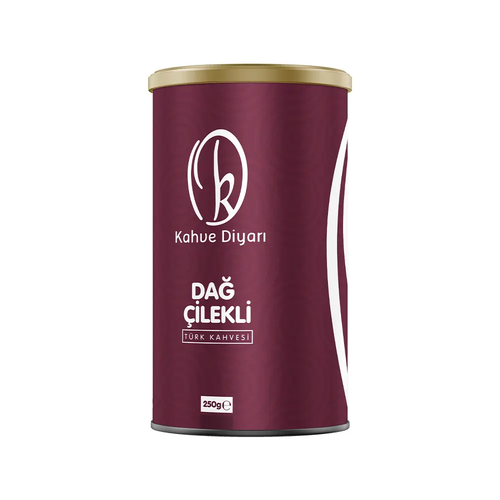 Kahve Diyarı Dağ Çilekli Türk Kahvesi 250 gr Teneke Kutu