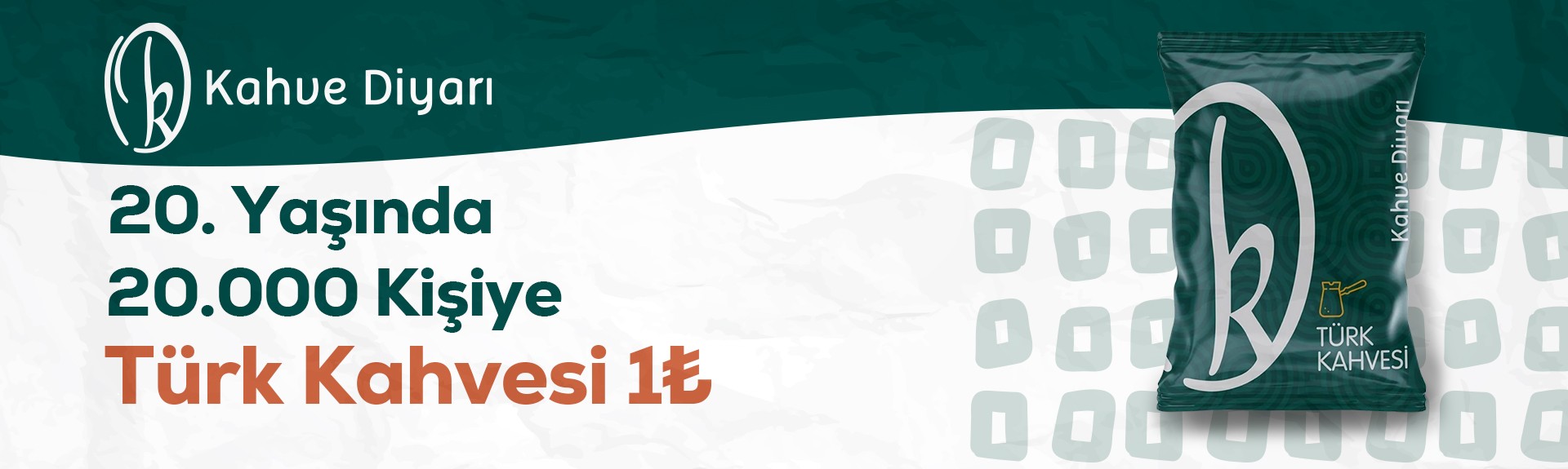 Kahve Diyarı’nın 20. Yılında: 20.000 Kişiye Türk Kahvesi 1₺!