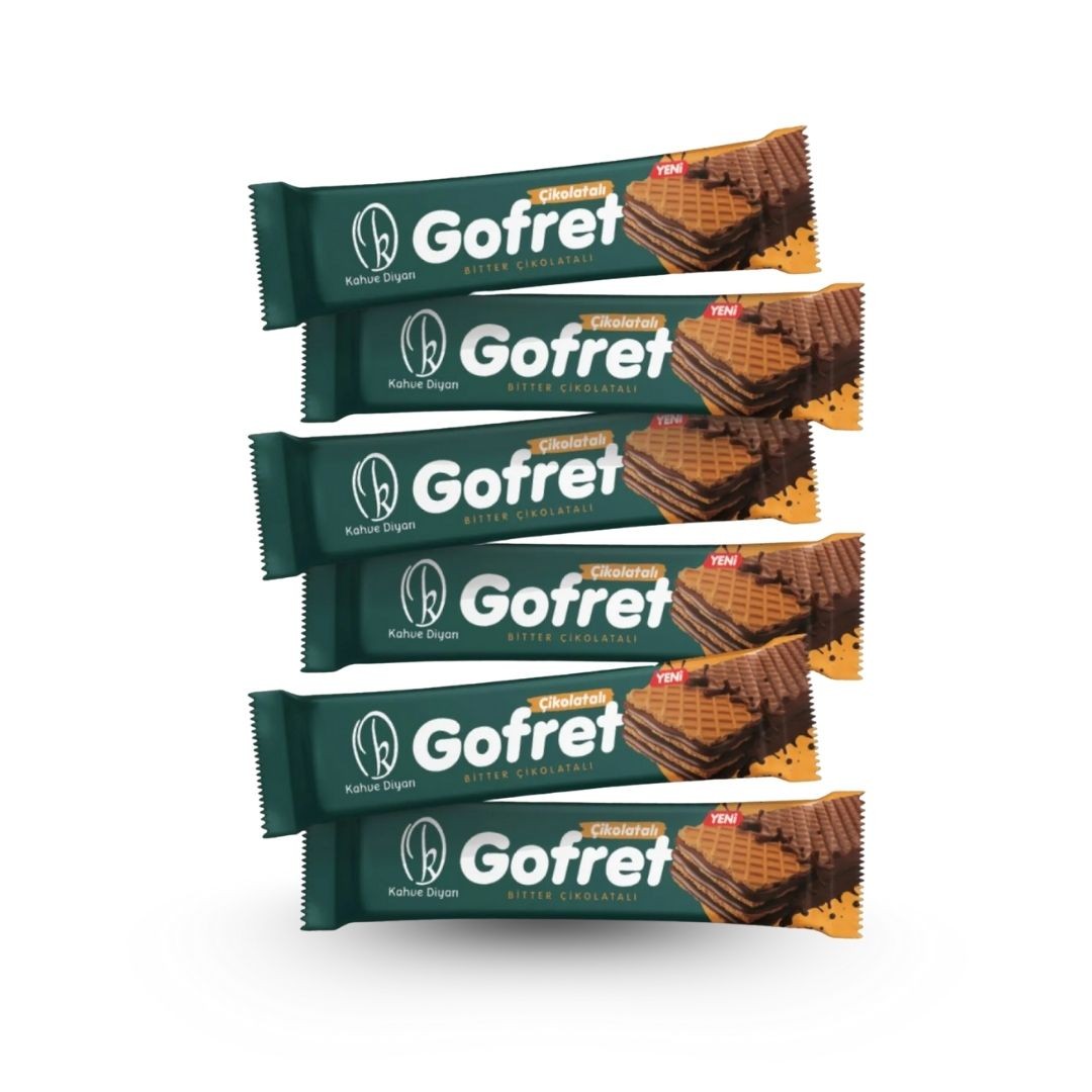Kahve Diyarı Bitter Çikolatalı Gofret 30 Gr - 100 Adet