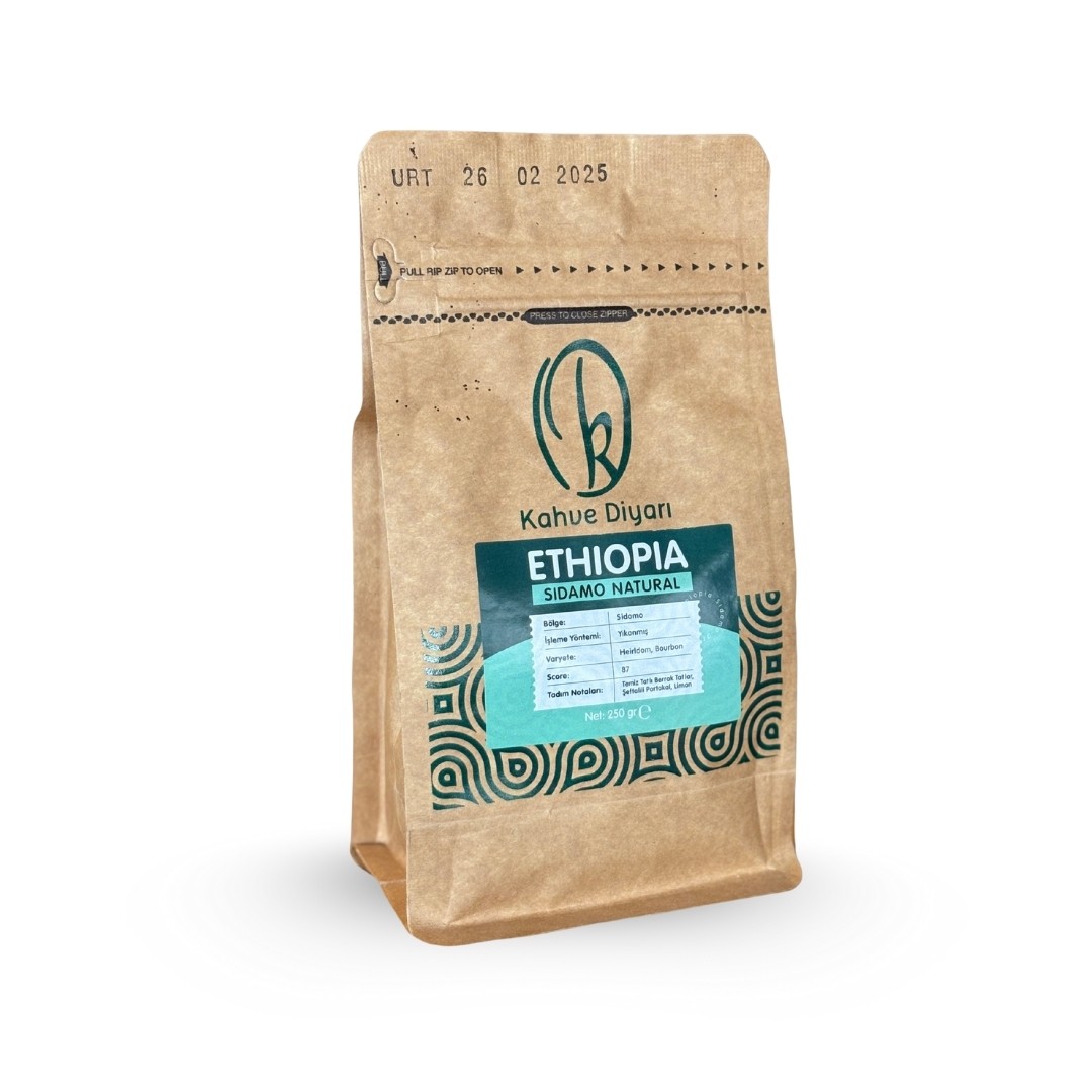 Kahve Diyarı Ethiopia Sidamo Naturel Filtre Kahve 250 gr