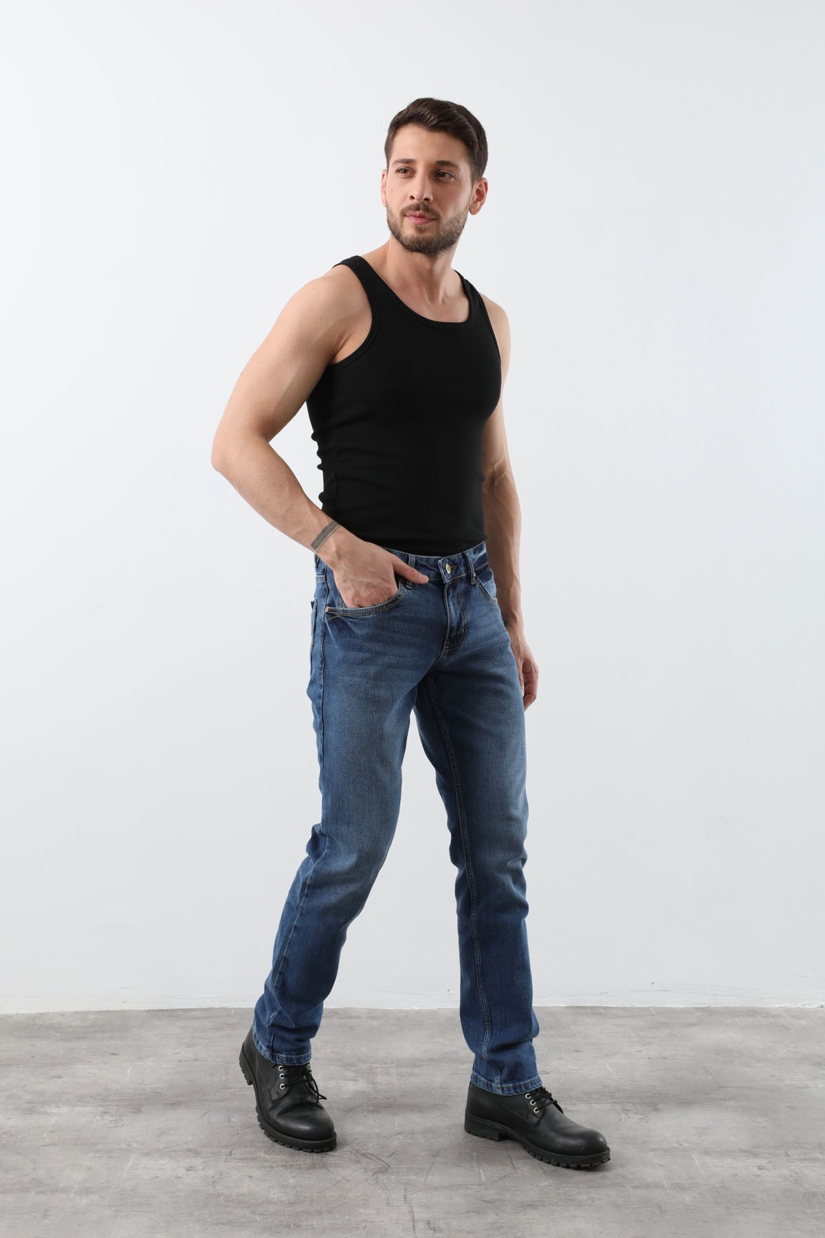 Erkek Jean Pantolon Mavi