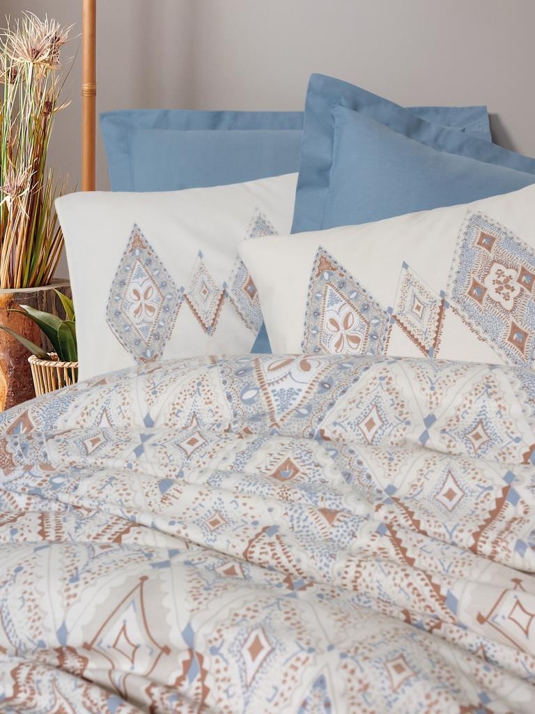 Cotton Box Bohem Nevresim Takımı Çift Kişilik Zanora İndigo