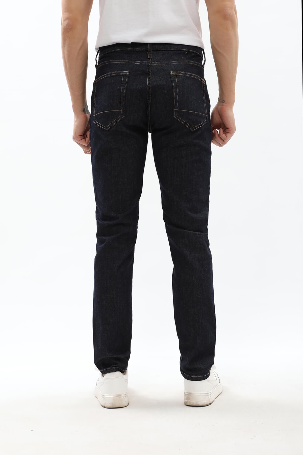 Erkek Regular Fit Lacivert Jean Pantolon