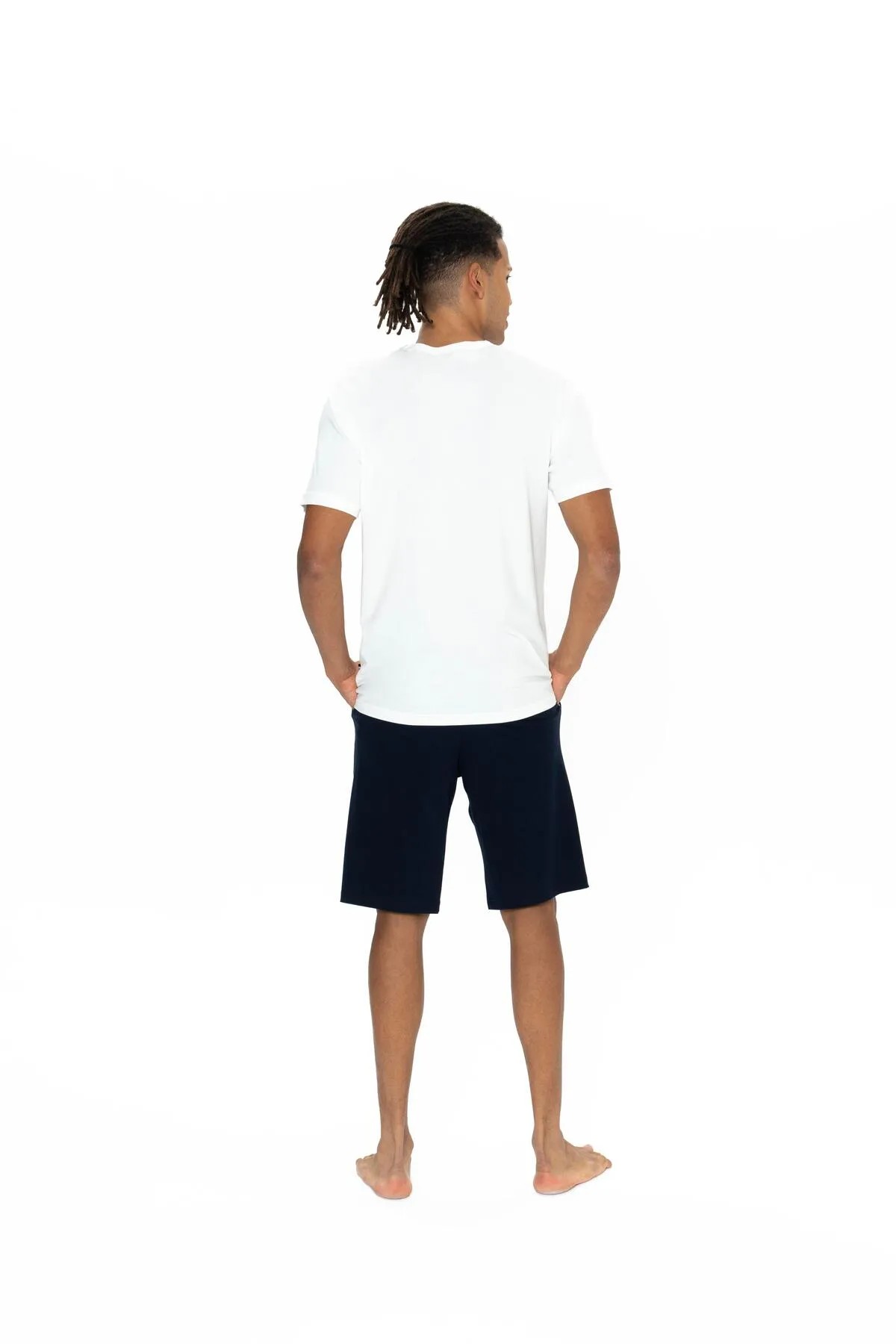 U.S. Polo Assn. Erkek Alt Üst Yuvarlak Yaka Pijama Şort Takımı