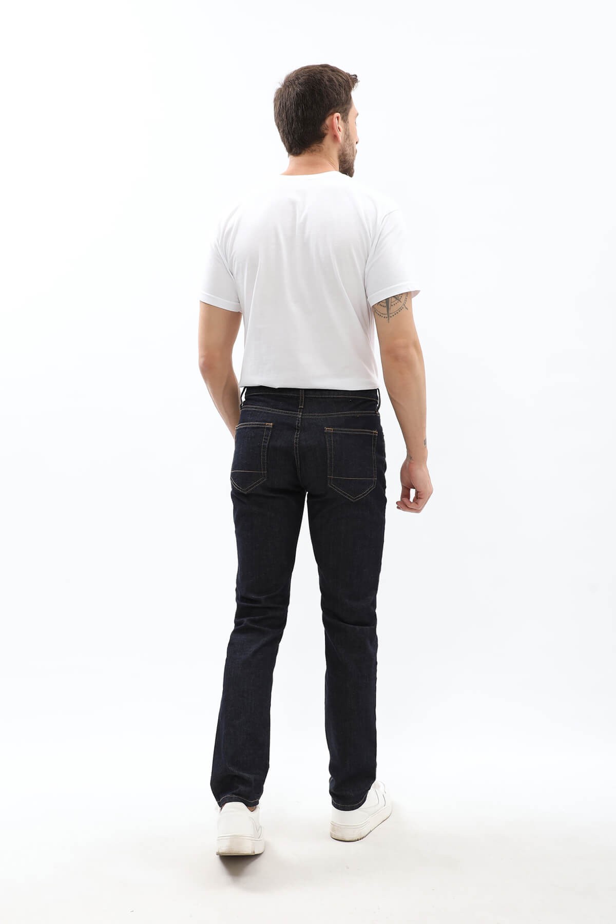 Erkek Regular Fit Lacivert Jean Pantolon