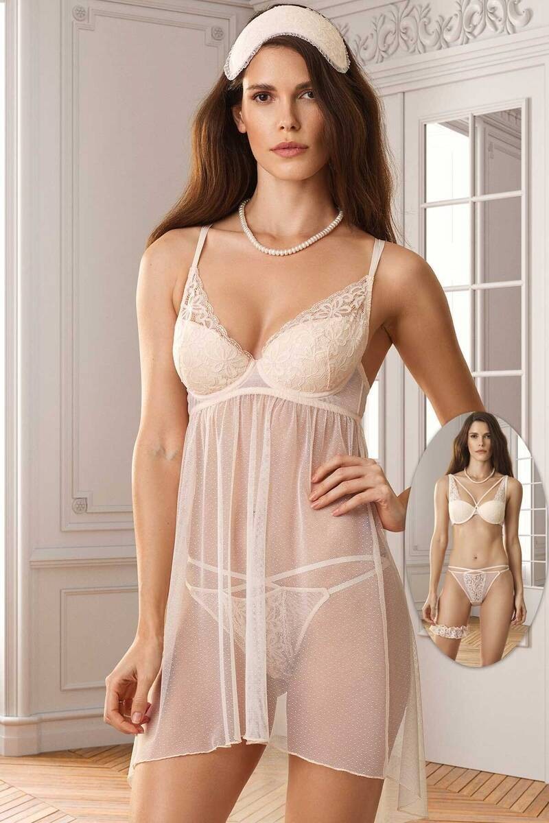 Pierre Cardin Kadın Vicenza Double Push Up 5li Çeyiz seti