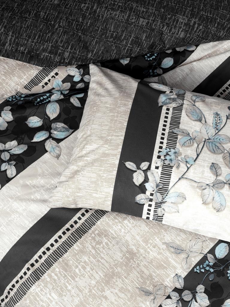 Cotton Box Ranforce Nevresim Takımı Çift Kişilik Lehlare Antrasit
