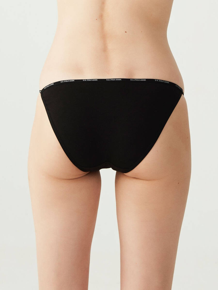 Türen Women's Ribbed Seamless 2 Piece Cotton Bikini Panties