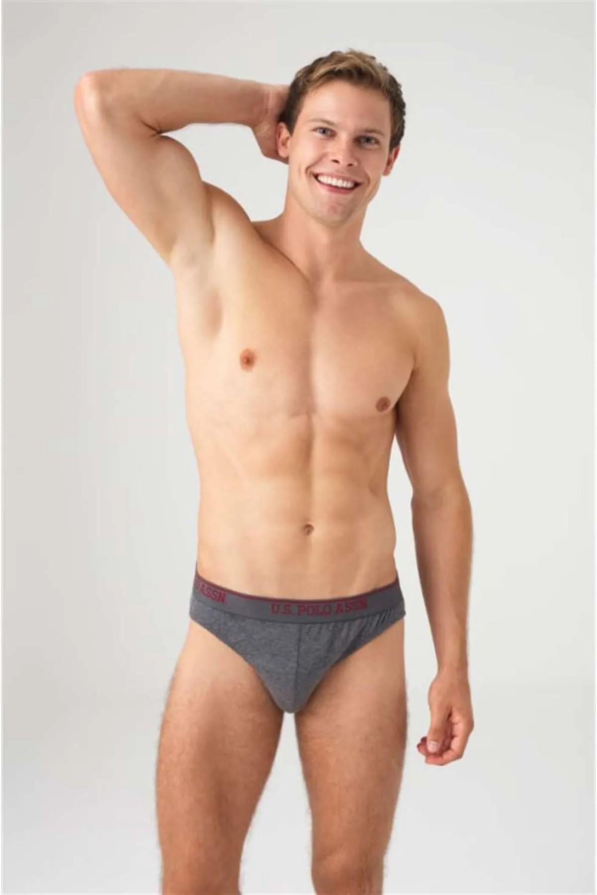 U.S. Polo Assn. Erkek 3'lü Slip Siyah - Antrasit - Lacivert