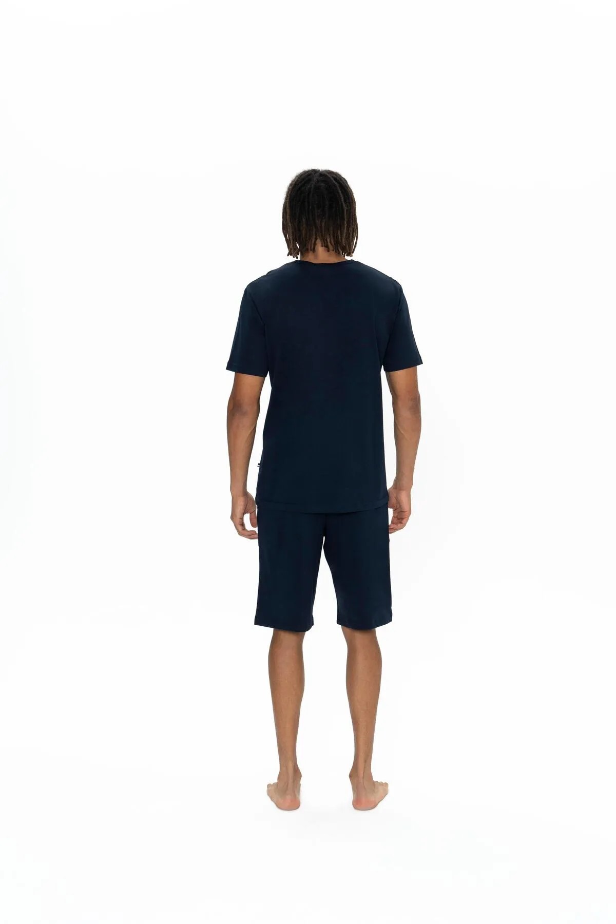 U.S. Polo Assn. Erkek %100 Pamuk 3'lü Çizgili Pijama Takım