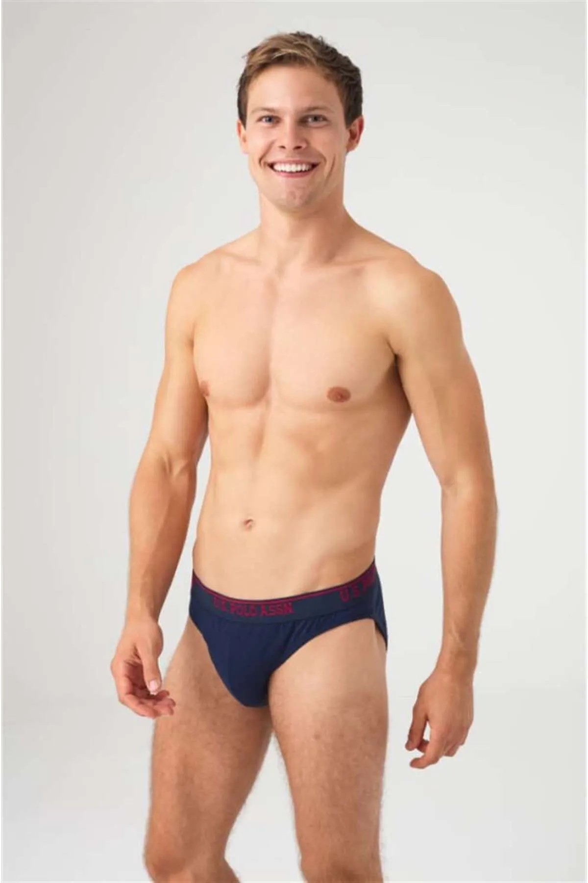 U.S. Polo Assn. Erkek 3'lü Slip Siyah - Antrasit - Lacivert