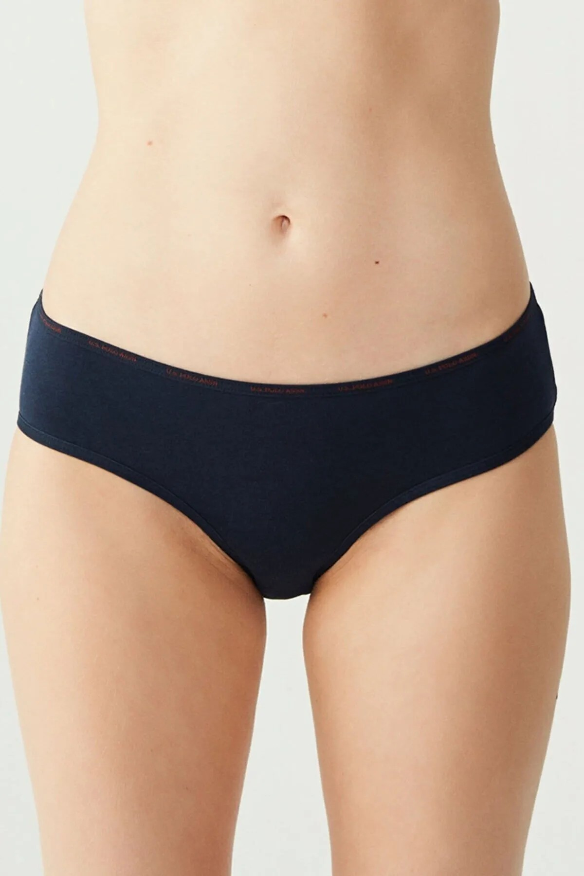 U.S. Polo Assn. Kadın 5'li Yüksek Bel Slip (Lacivert-Fuşya-Ten-Beyaz-Siyah)